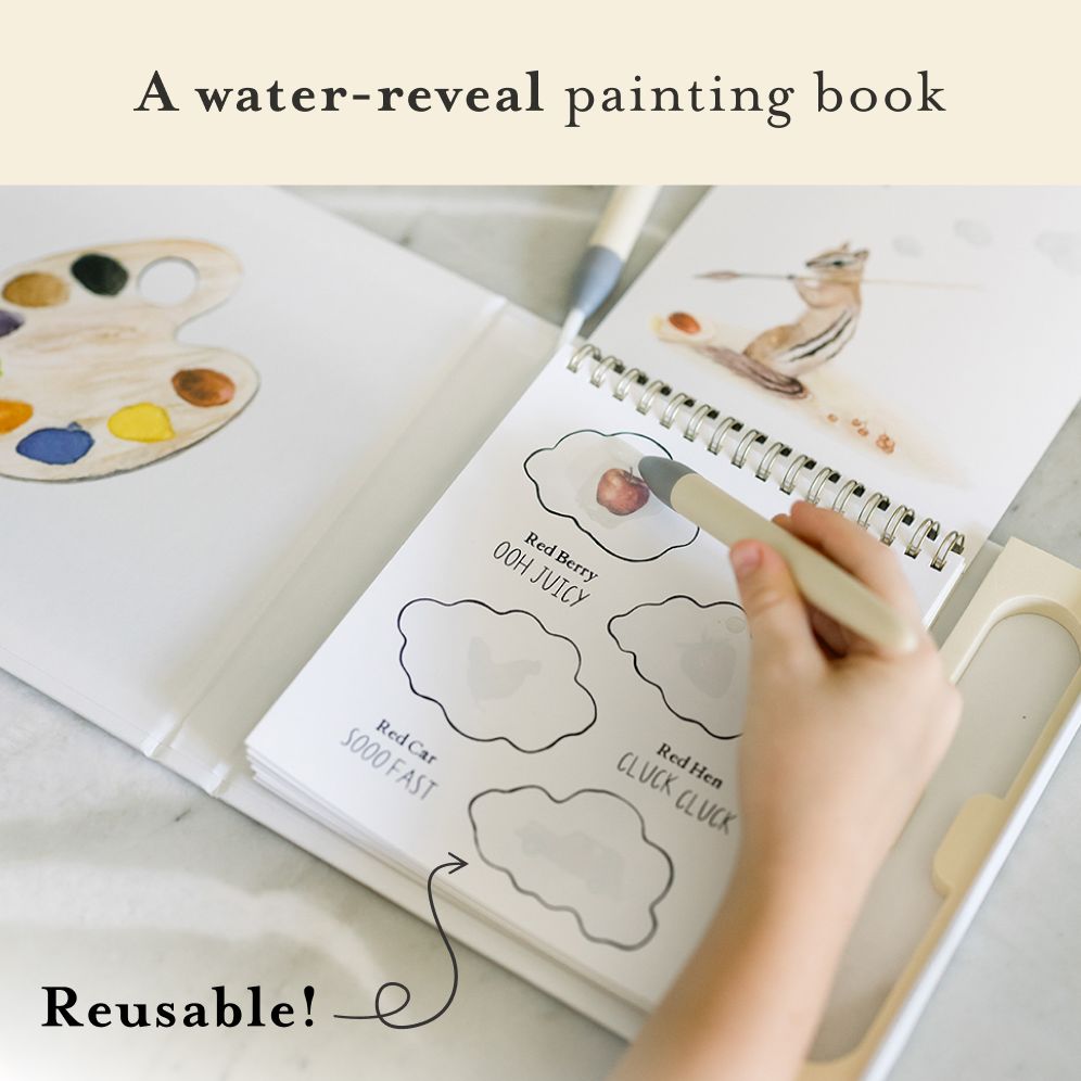 Wishy Washy (Water Reveal Edition): A Reusable Water Reveal Activity Book Teaching First Words and Colors