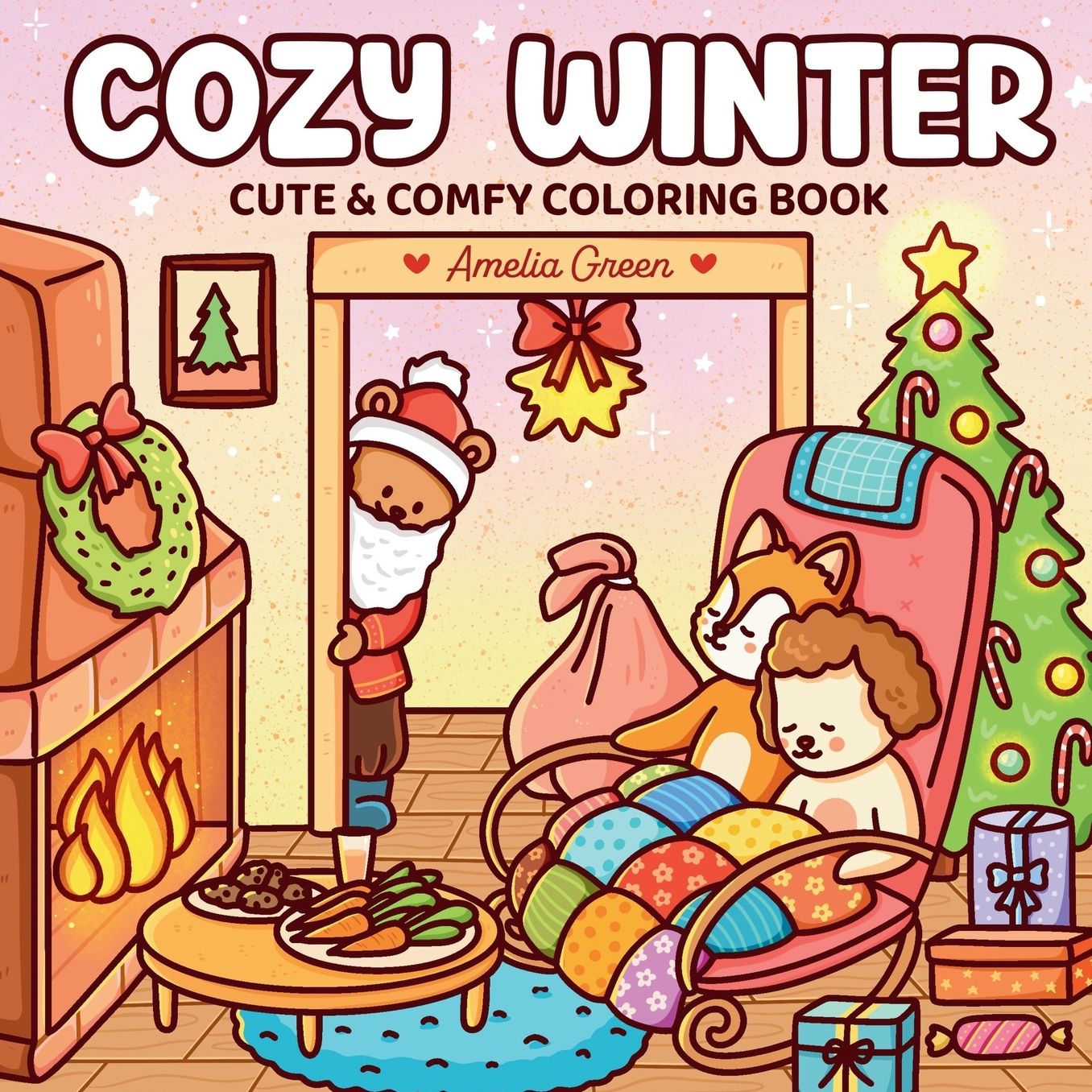 Cozy Winter: Coloring Book for Adults and Teens Featuring Adorable Characters, Festive Christmas Scenes, and Cozy Winter Moments for Relaxation