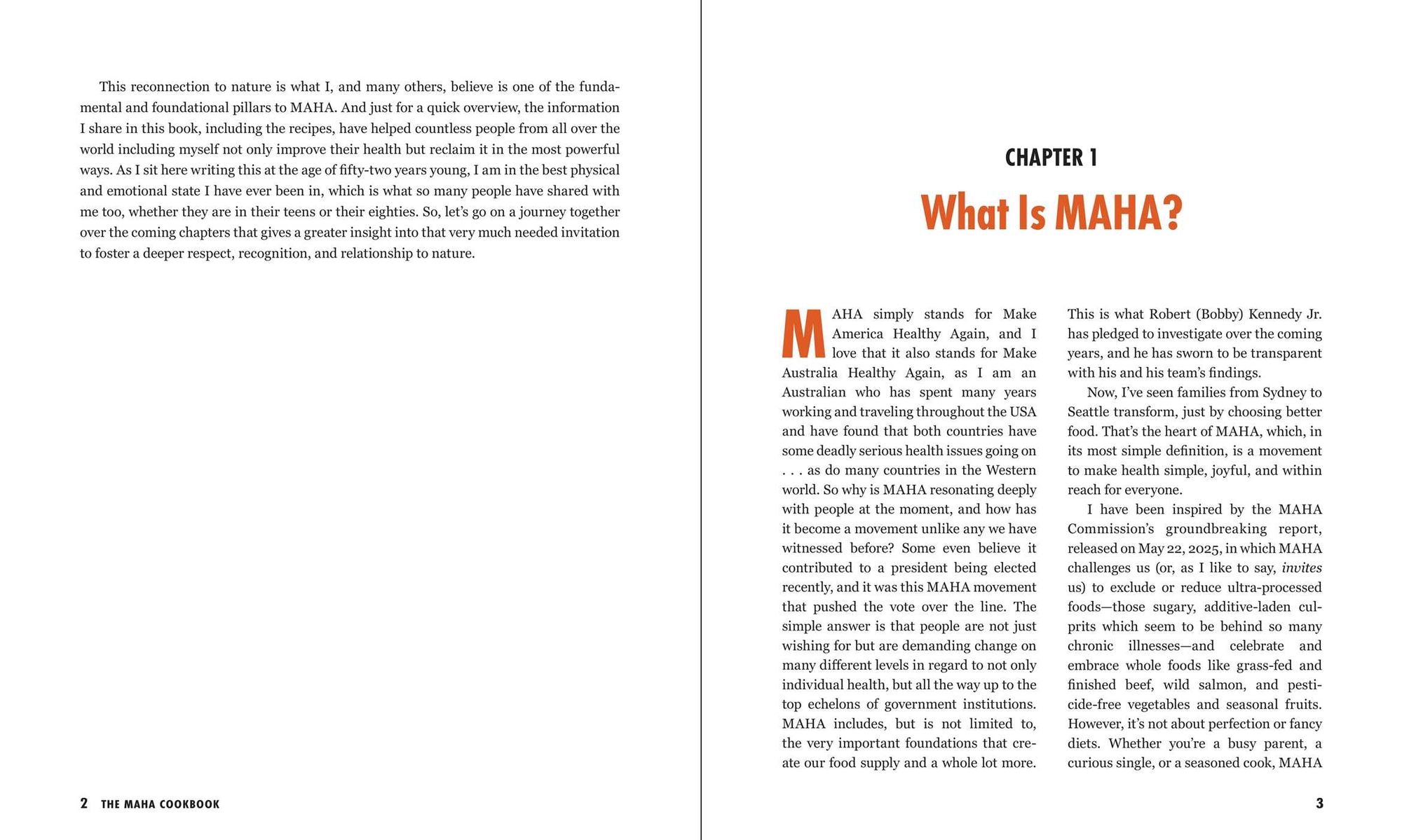 The MAHA Cookbook: Taking Charge of Your Health with Vibrant, Whole Foods