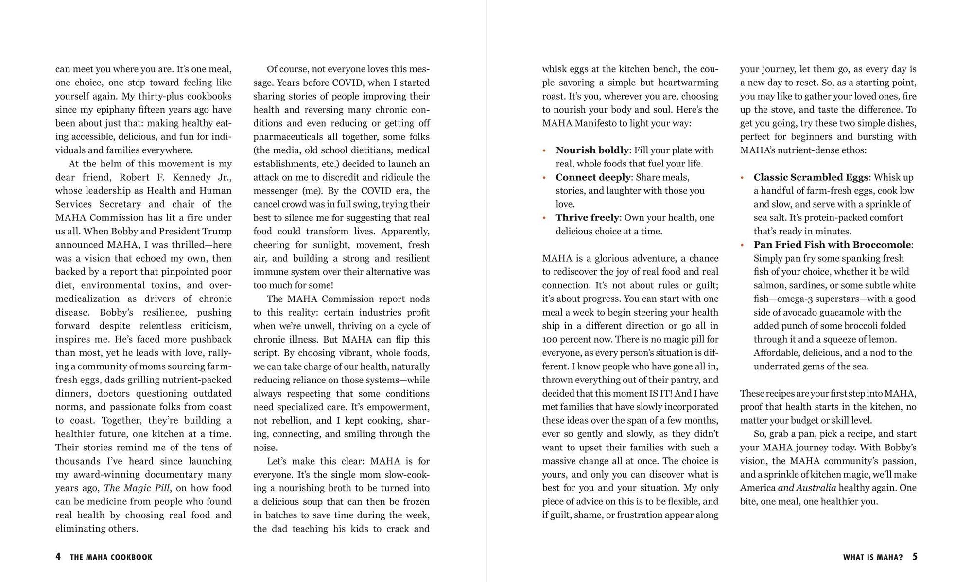 The MAHA Cookbook: Taking Charge of Your Health with Vibrant, Whole Foods