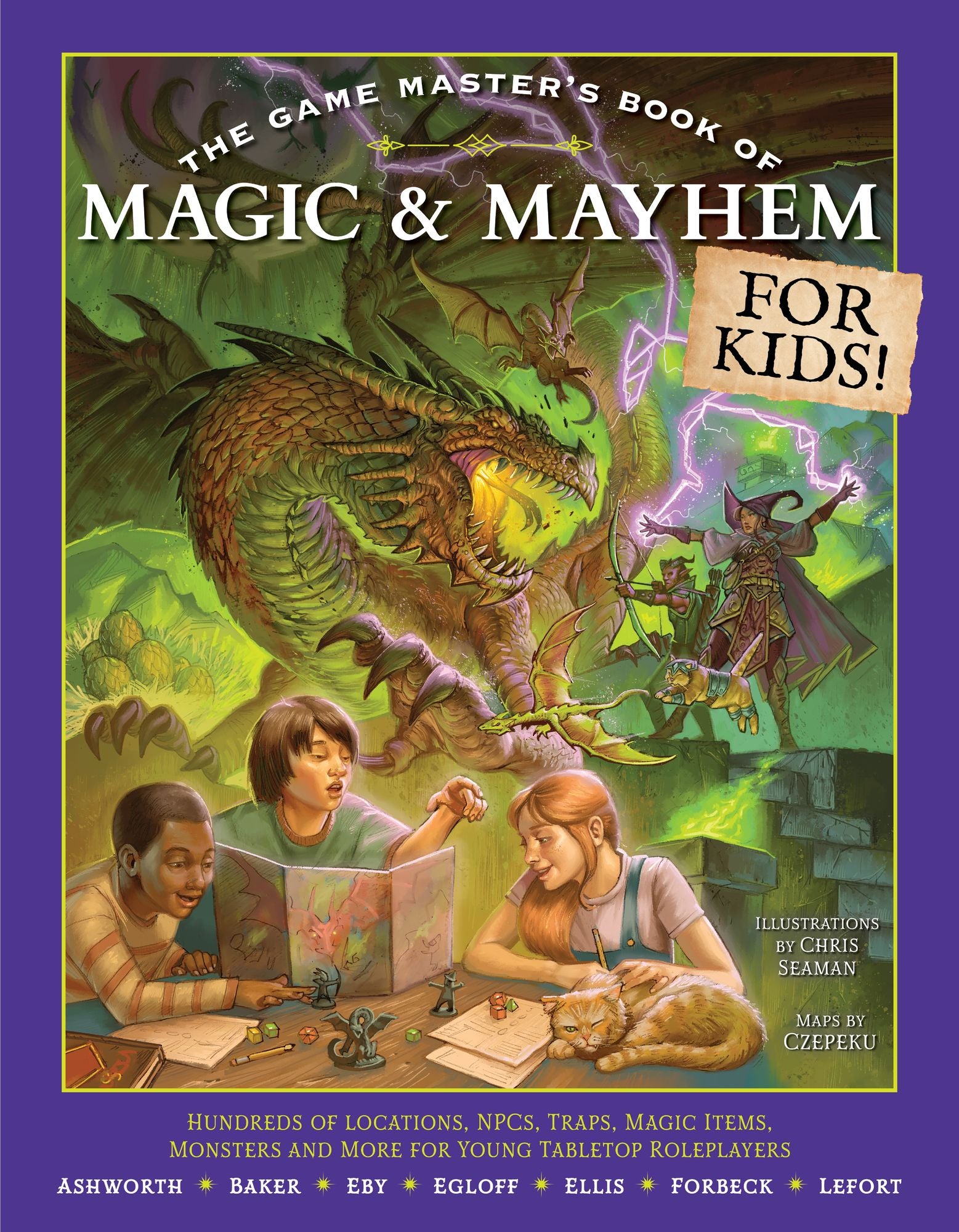 The Game Master's Book of Magic & Mayhem for Kids: Locations, NPCs, traps, dungeons, magic items, monsters and more for young tabletop players