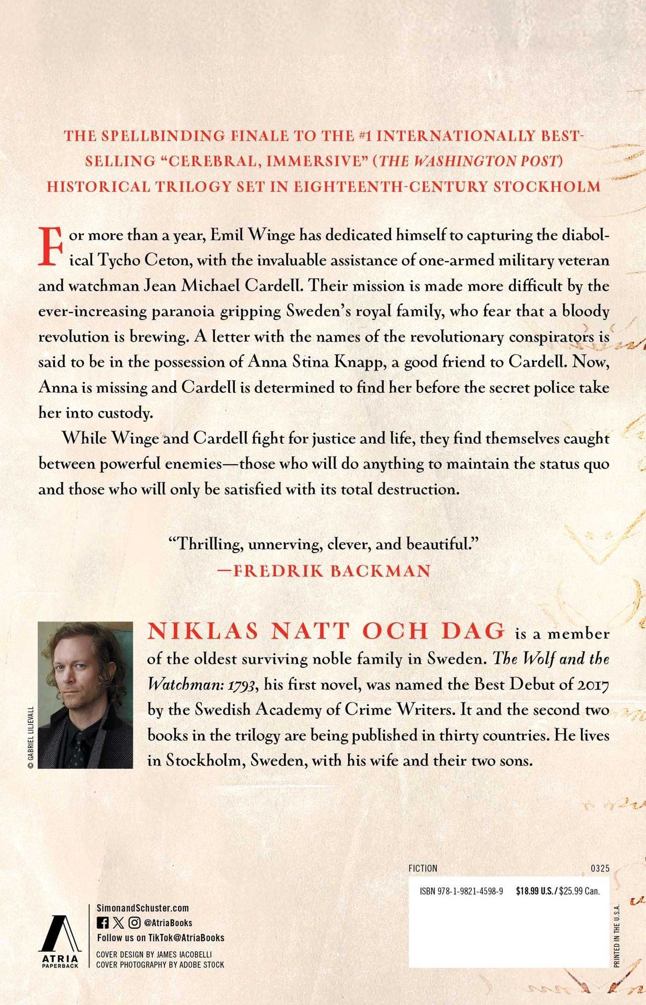 The Order of the Furies: 1795: A Novel