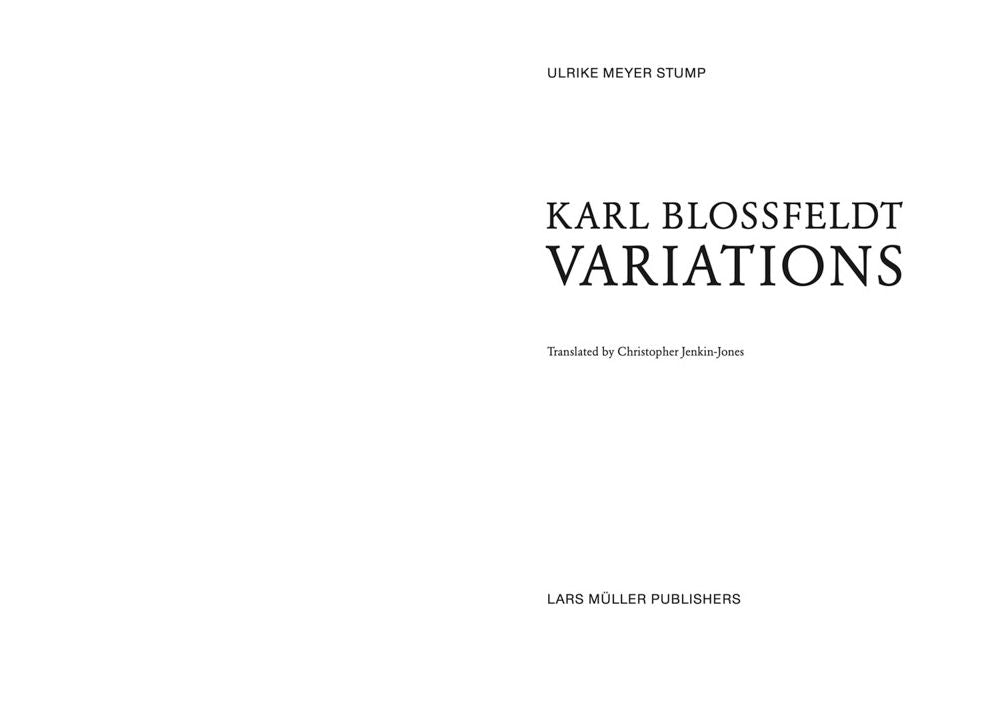Karl Blossfeldt: Variations