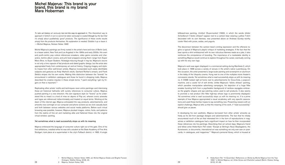 Michel Majerus: Progressive Aesthetics
