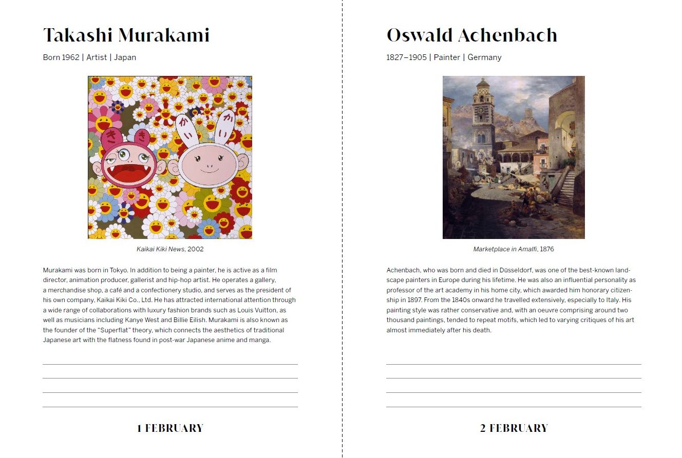 An Artist A Day: A Daily Diary of Artists' Birthdays
