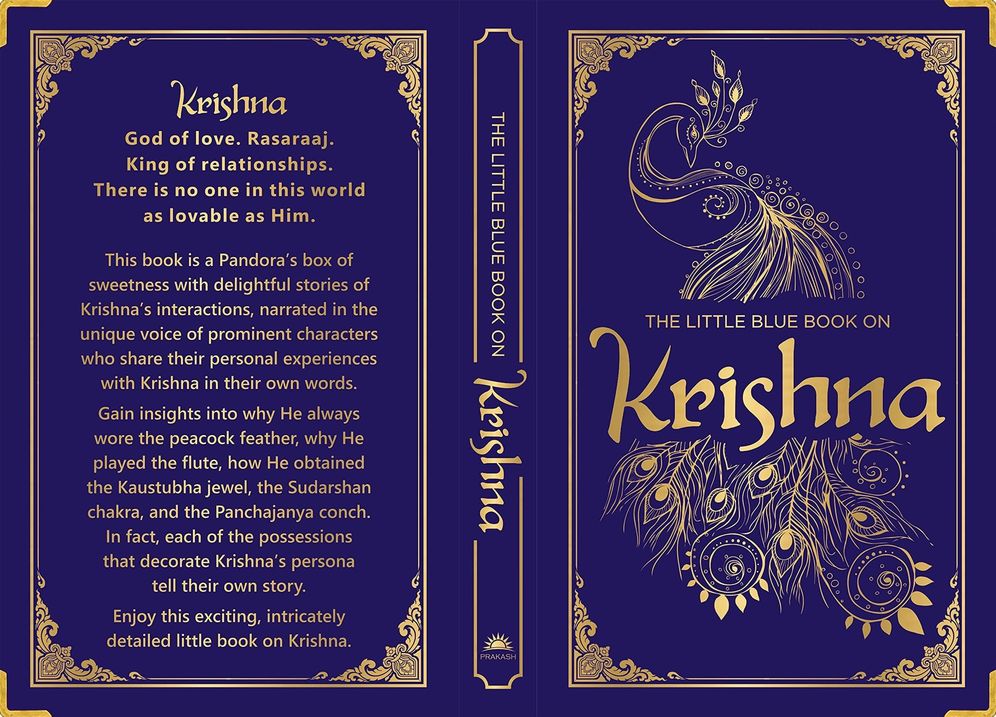 The Little Blue Book on Krishna (Deluxe Silk Hardbound)