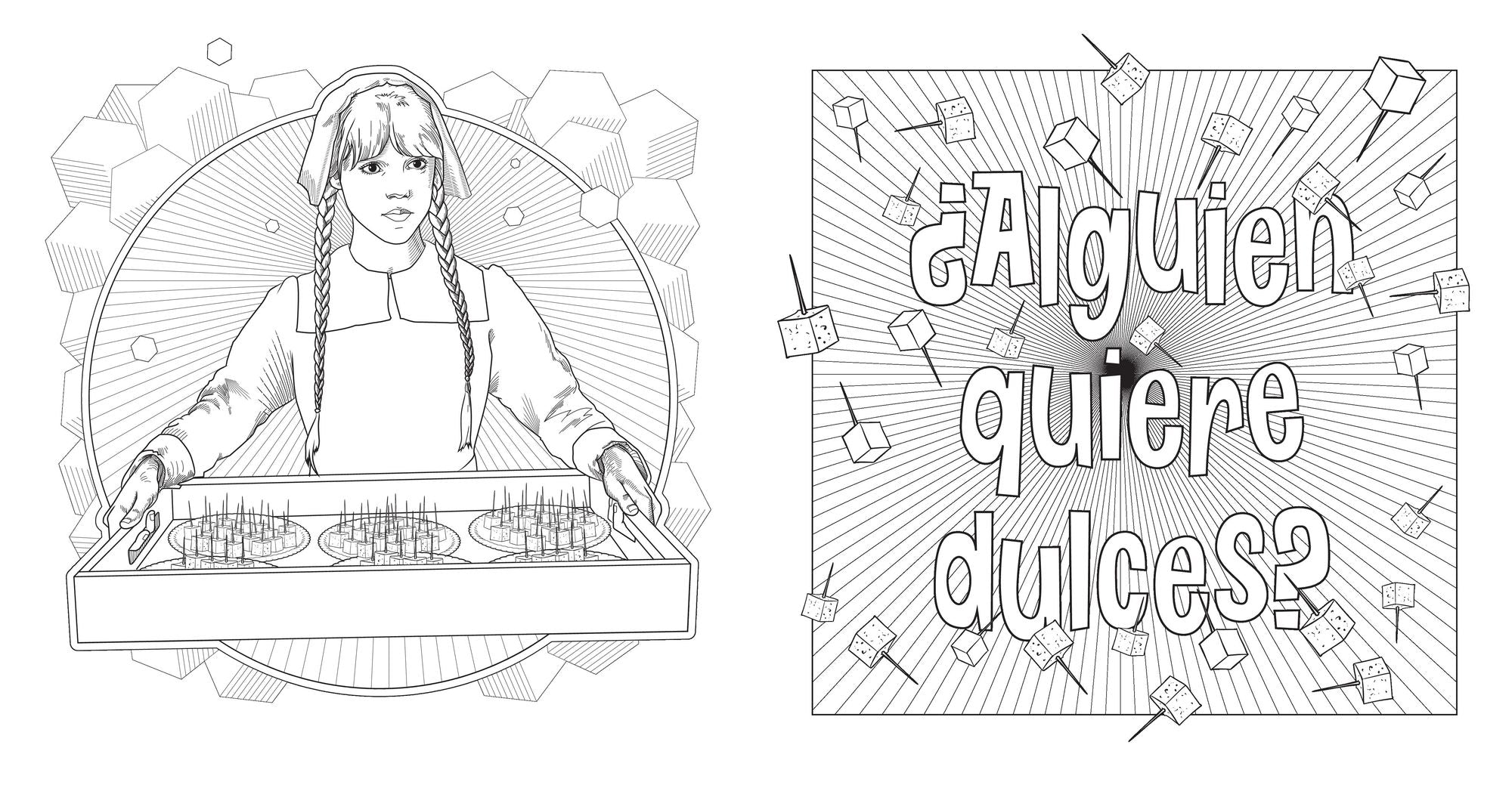 Miércoles Addams. Libro oficial para colorear / Wednesday: Official Coloring Book