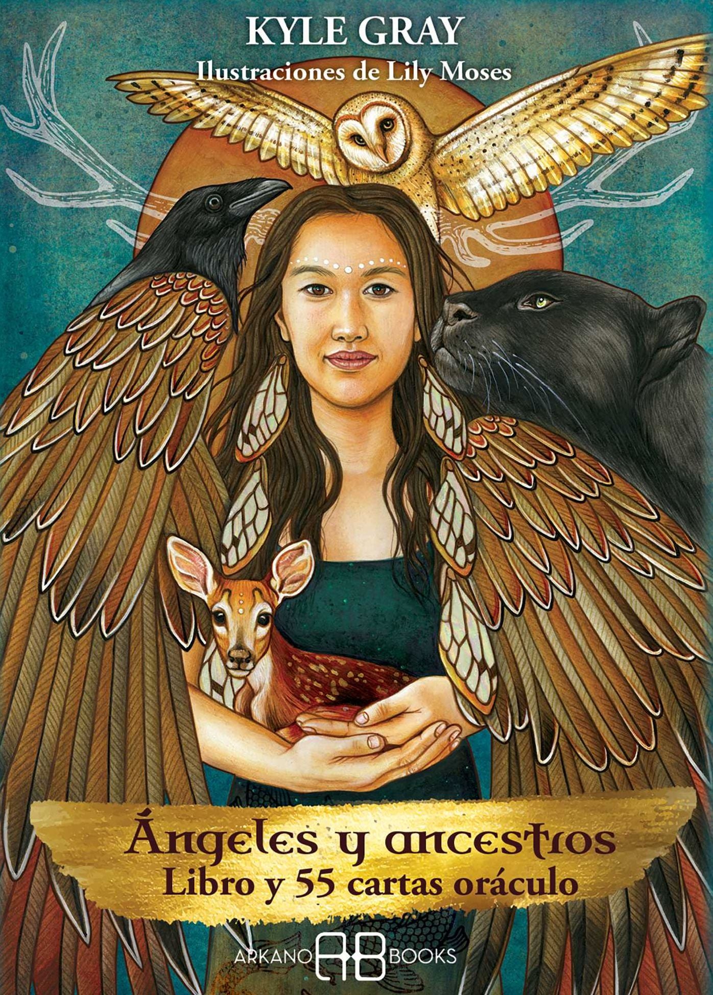 Angeles y ancestros: Libro y cartas oraculo