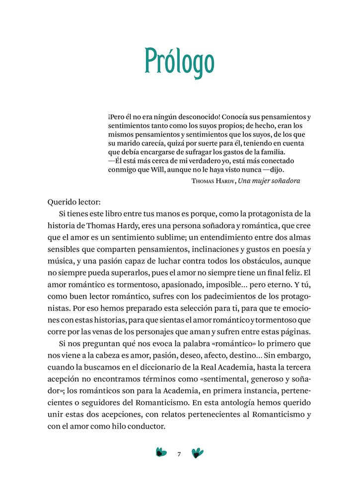 Antología de relatos románticos tormentosos