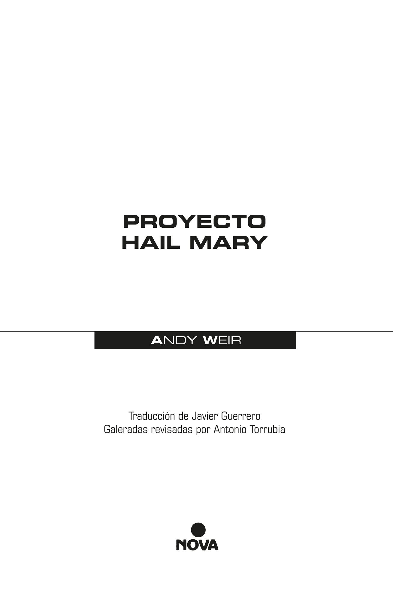 Proyecto Hail Mary (Project Hail Mary)