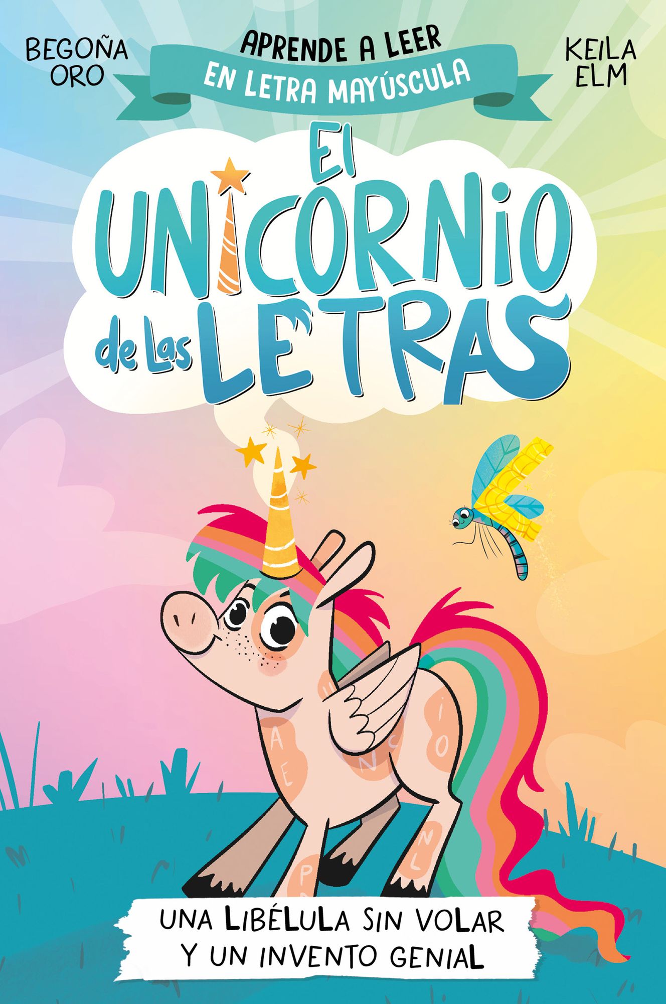 Una libélula sin volar y un invento genial. Aprender a leer con MAYÚSCULAS (a partir de 5 años) / A Flightless Dragonfly and a Brilliant Invention