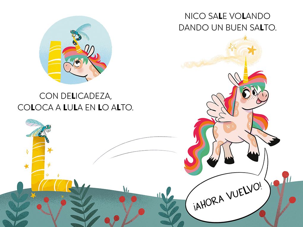 Una libélula sin volar y un invento genial. Aprender a leer con MAYÚSCULAS (a partir de 5 años) / A Flightless Dragonfly and a Brilliant Invention