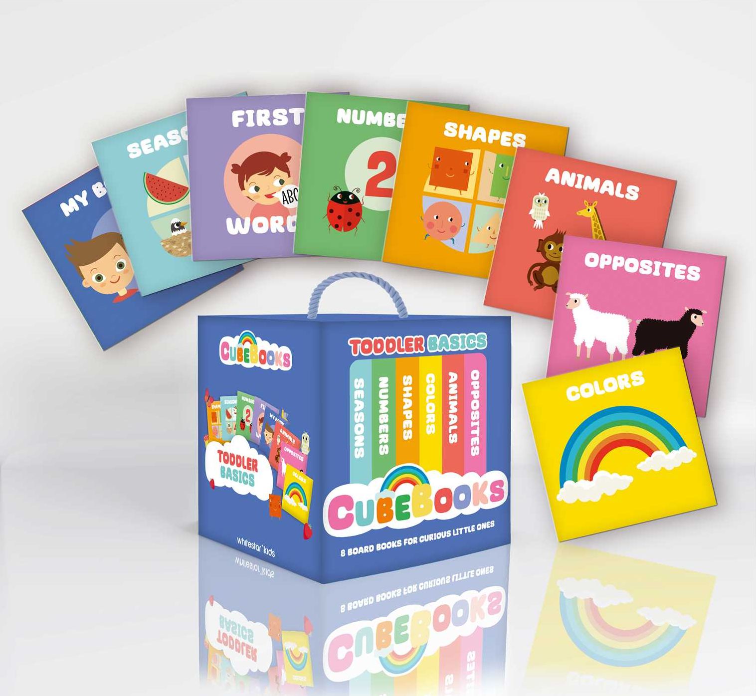 CubeBooks: Toddler Basics: 8 Board Books for Curious Little Ones