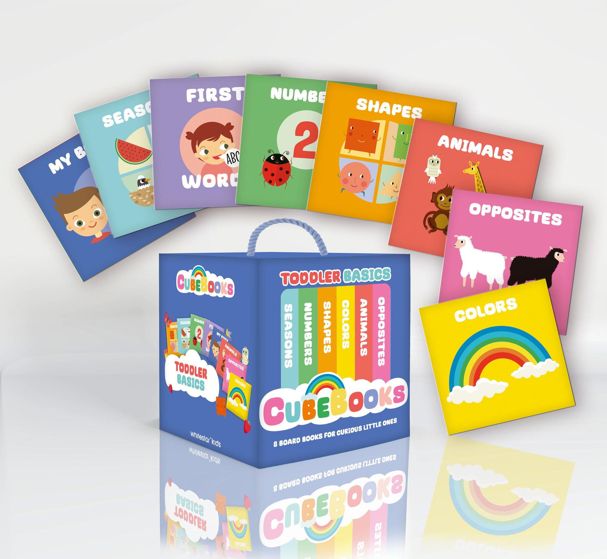 CubeBooks: Toddler Basics: 8 Board Books for Curious Little Ones
