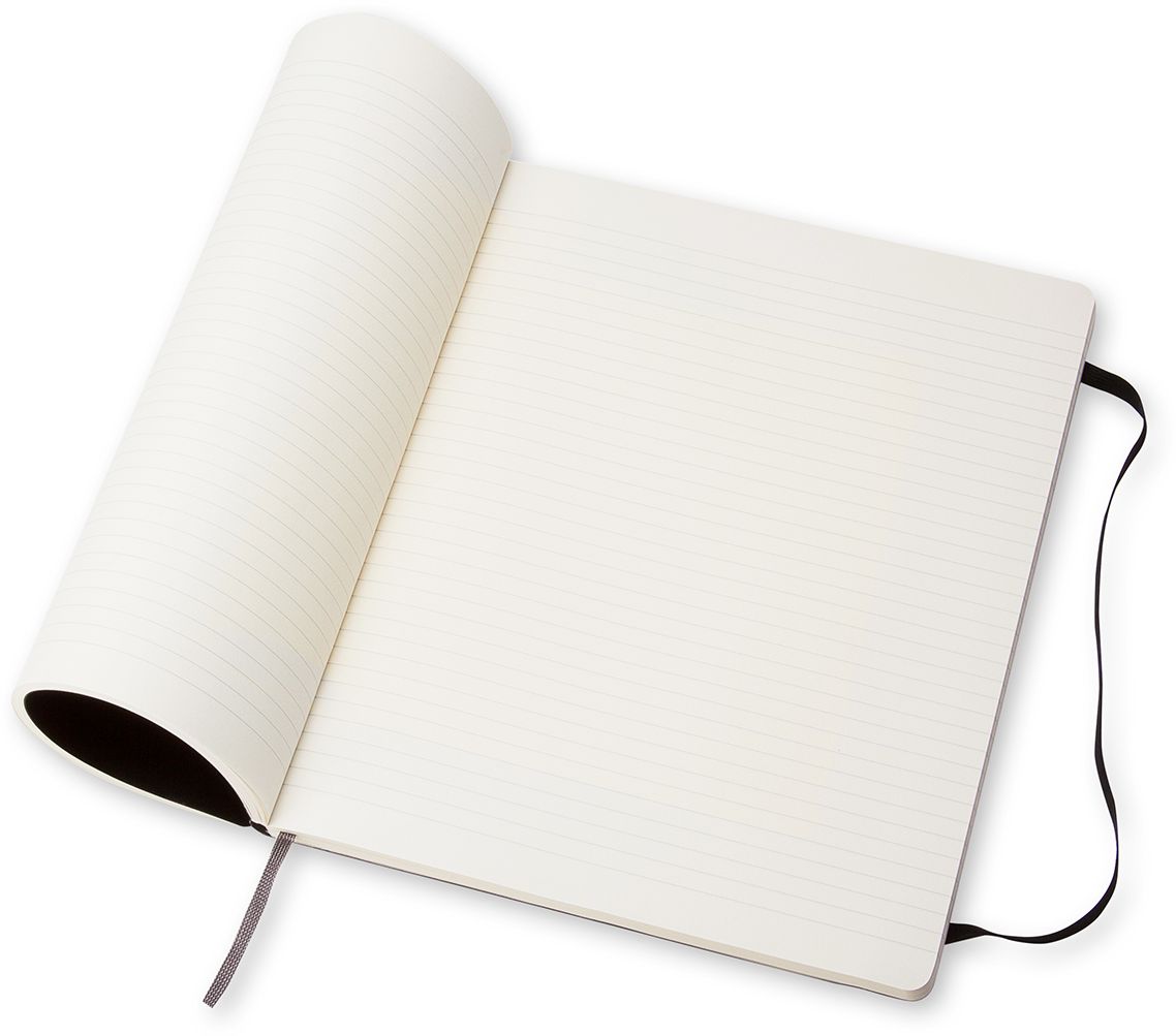 Moleskine Classic Notebook, Extra Large, Ruled, Black, Soft Cover (7.5 x 10)