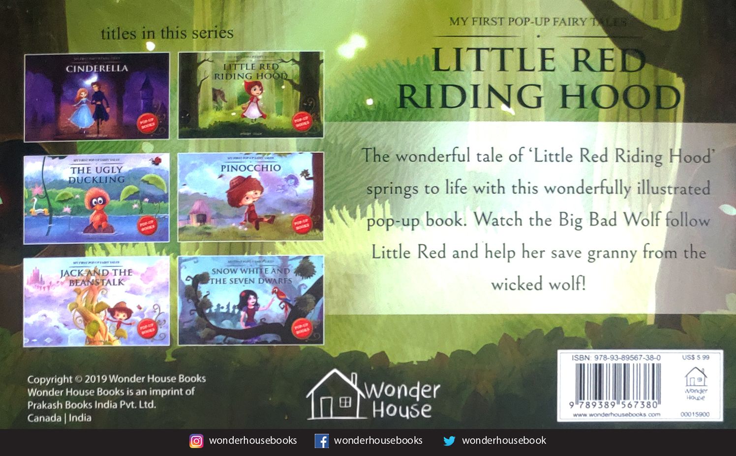 My First Pop Up Fairy Tales - Little Red Riding Hood : Pop up Books for children