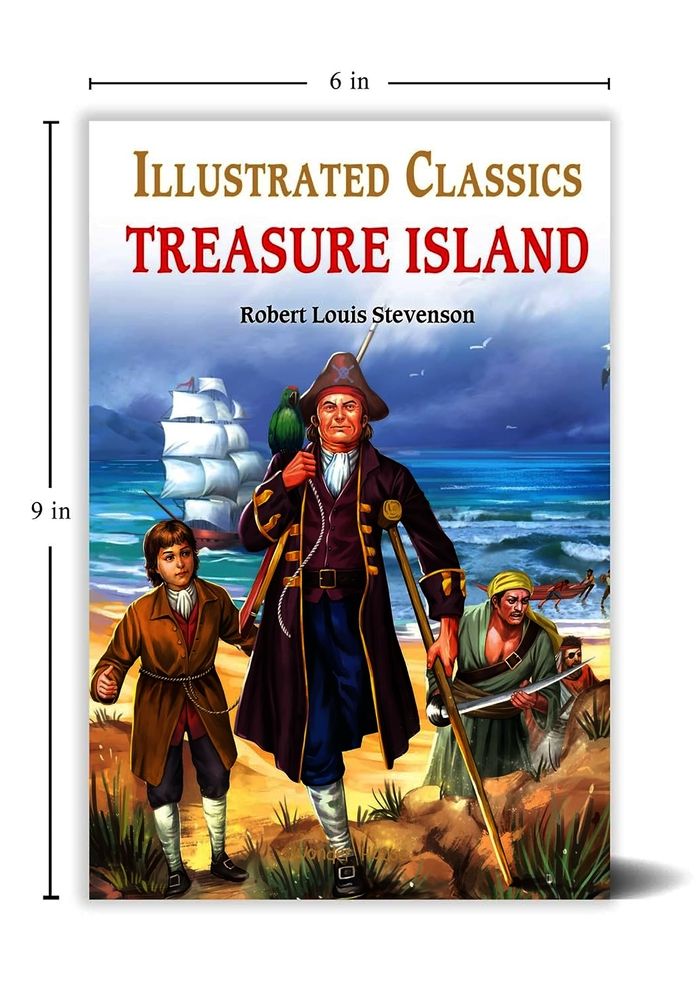 Treasure Island : llustrated Abridged Children Classic English Novel with Review Questions (Hardback