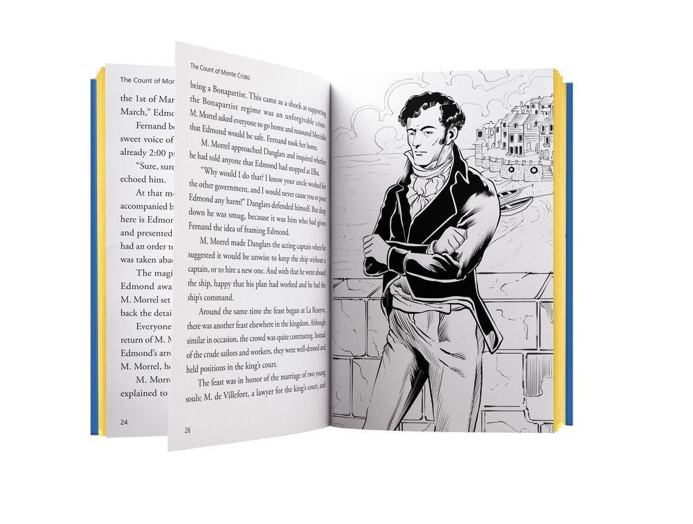 The Count of Monte Cristo : Illustrated Abridged Children Classic English Novel with Review Question