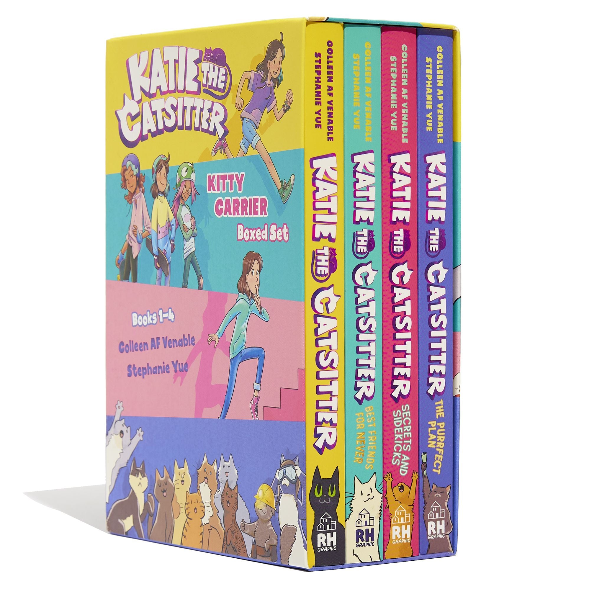 Katie the Catsitter: Kitty Carrier Box Set (Books 1-4): (A Graphic Novel Boxed Set)
