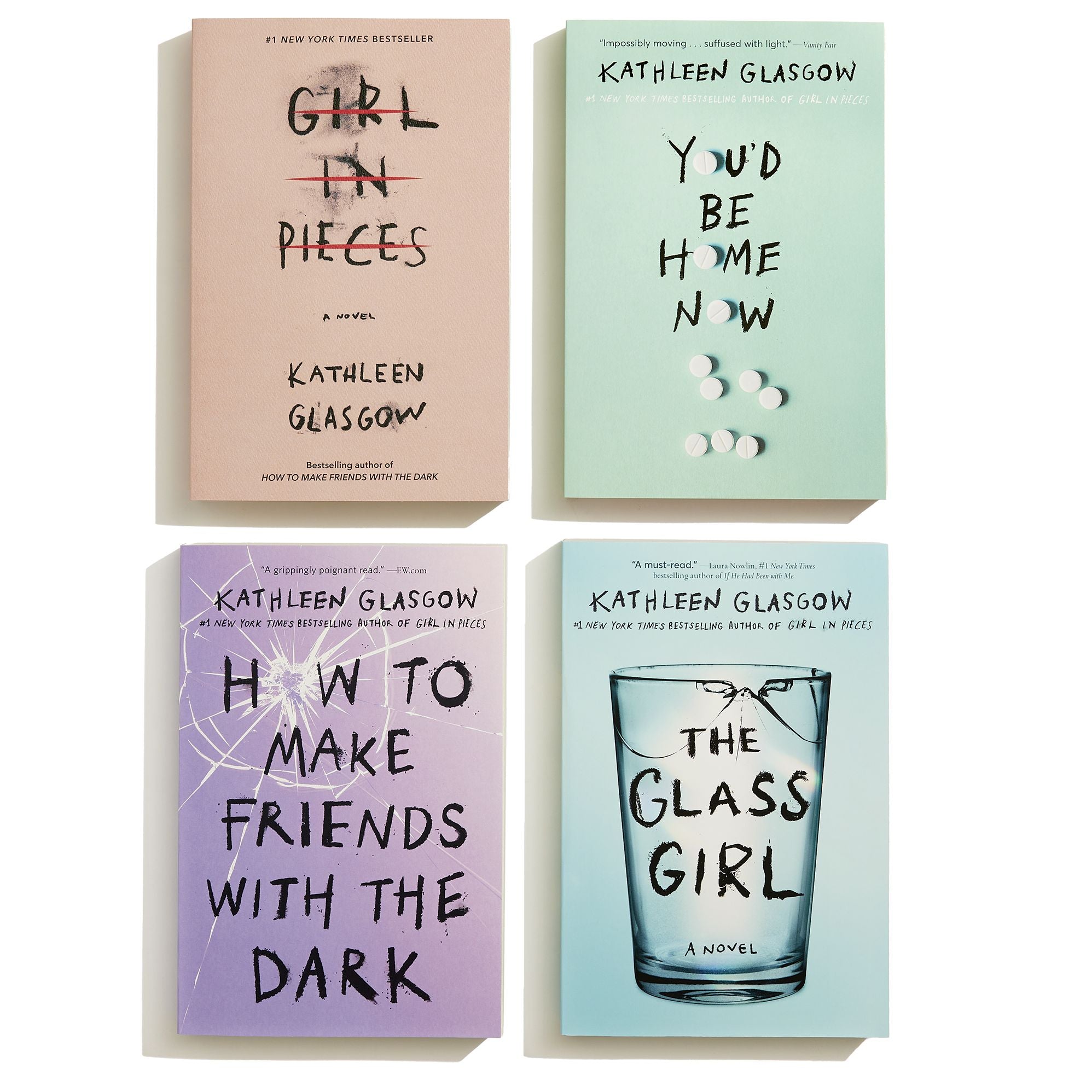 Kathleen Glasgow 4-Book Boxed Set: Girl in Pieces; How to Make Friends with the Dark; You'd Be Home Now; The Glass Girl
