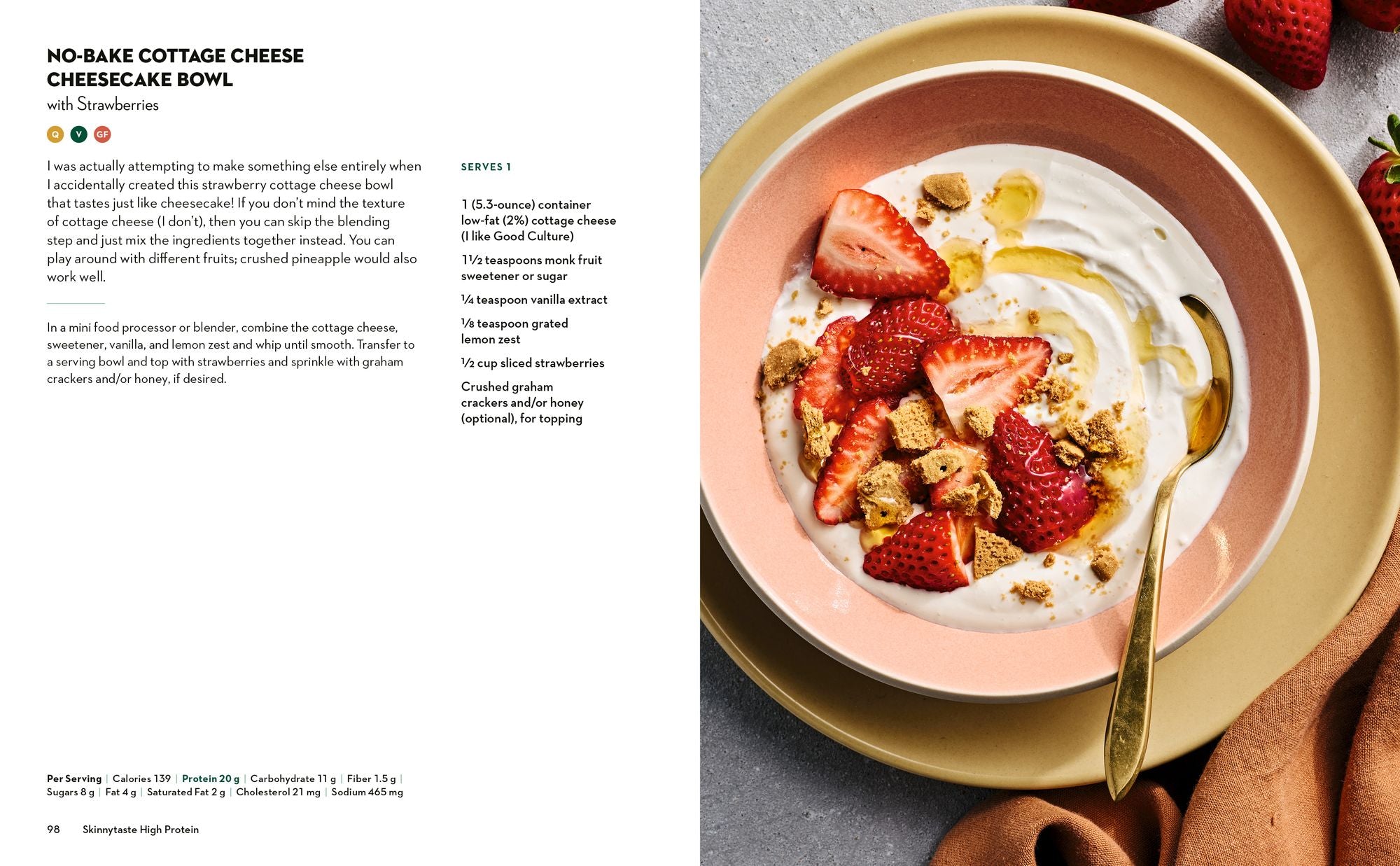 Skinnytaste High Protein: 100 Healthy, Simple Recipes to Fuel Your Day: A Cookbook