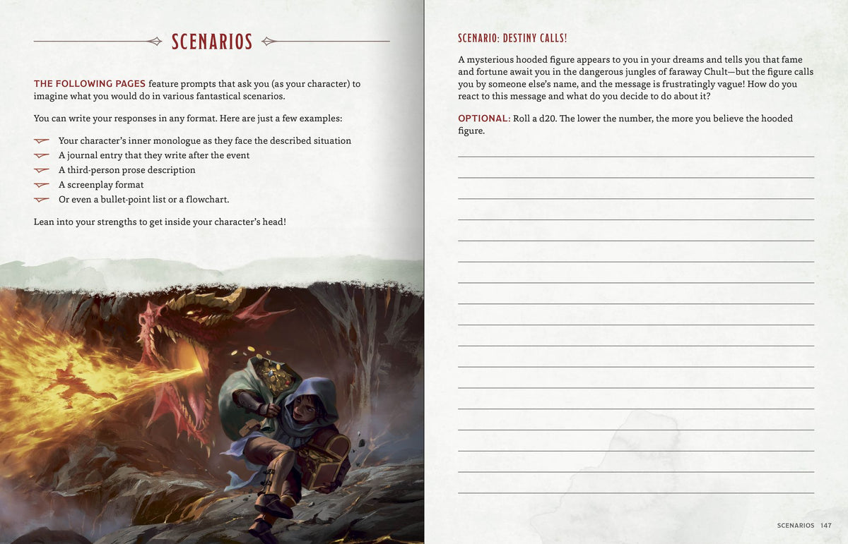 Player's Workbook of Epic Adventures (Dungeons & Dragons): An Official Companion to the Player's Handbook