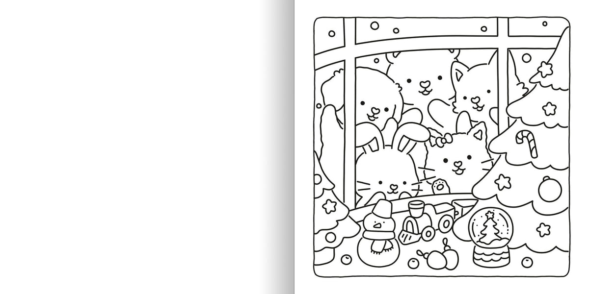 Fuzzy Hygge: Christmas Vibes Coloring Book: Christmas Vibes Coloring Book for Adults & Teens Featuring Cozy Festive Holiday