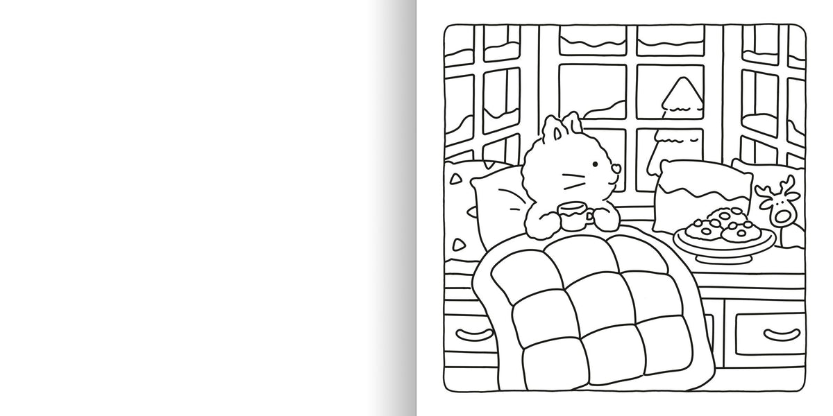Fuzzy Hygge: Christmas Vibes Coloring Book: Christmas Vibes Coloring Book for Adults & Teens Featuring Cozy Festive Holiday