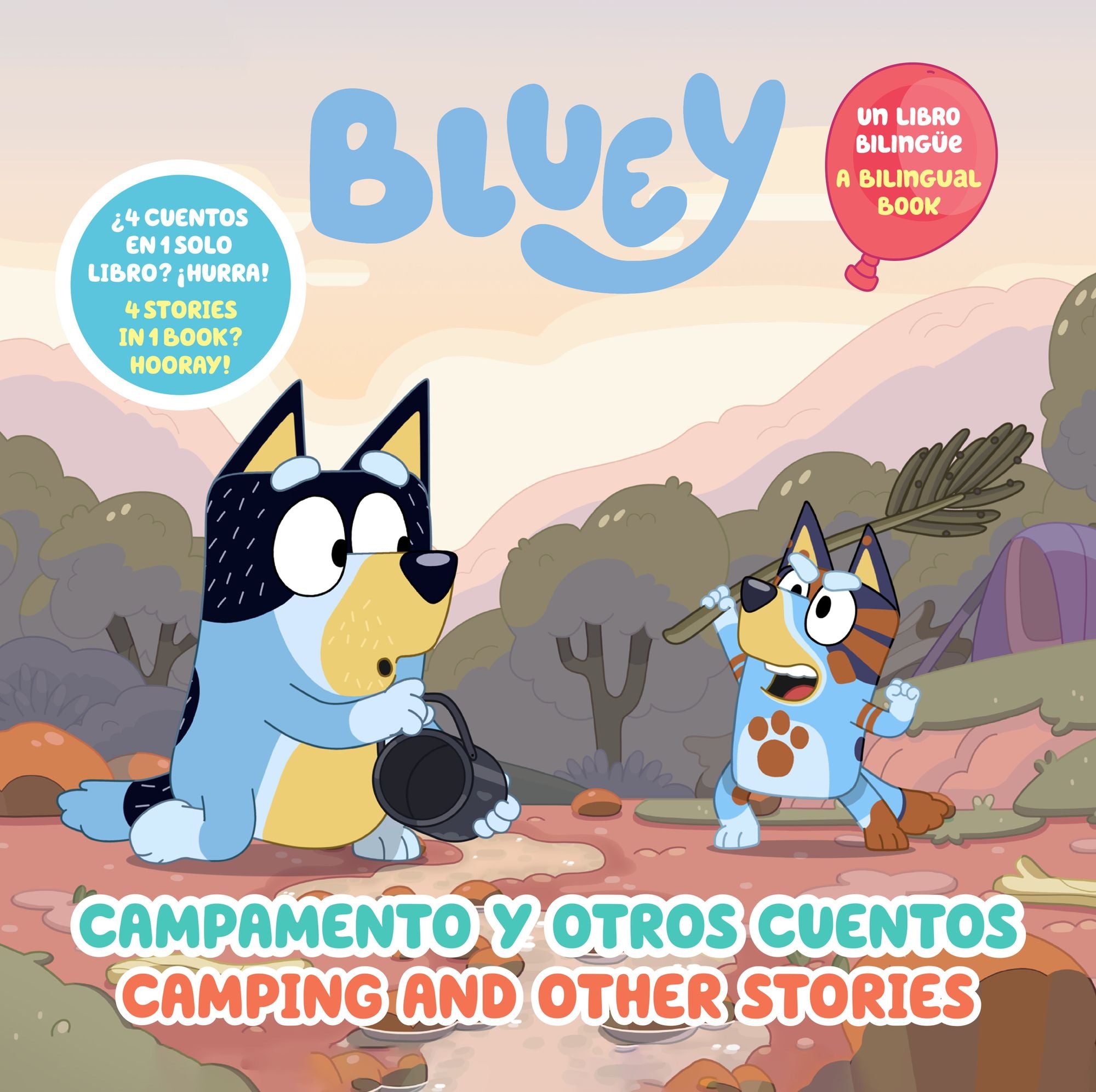 Bluey: Camping and Other Stories/Campamento y otros cuentos (Bilingual English- Spanish Edition)
