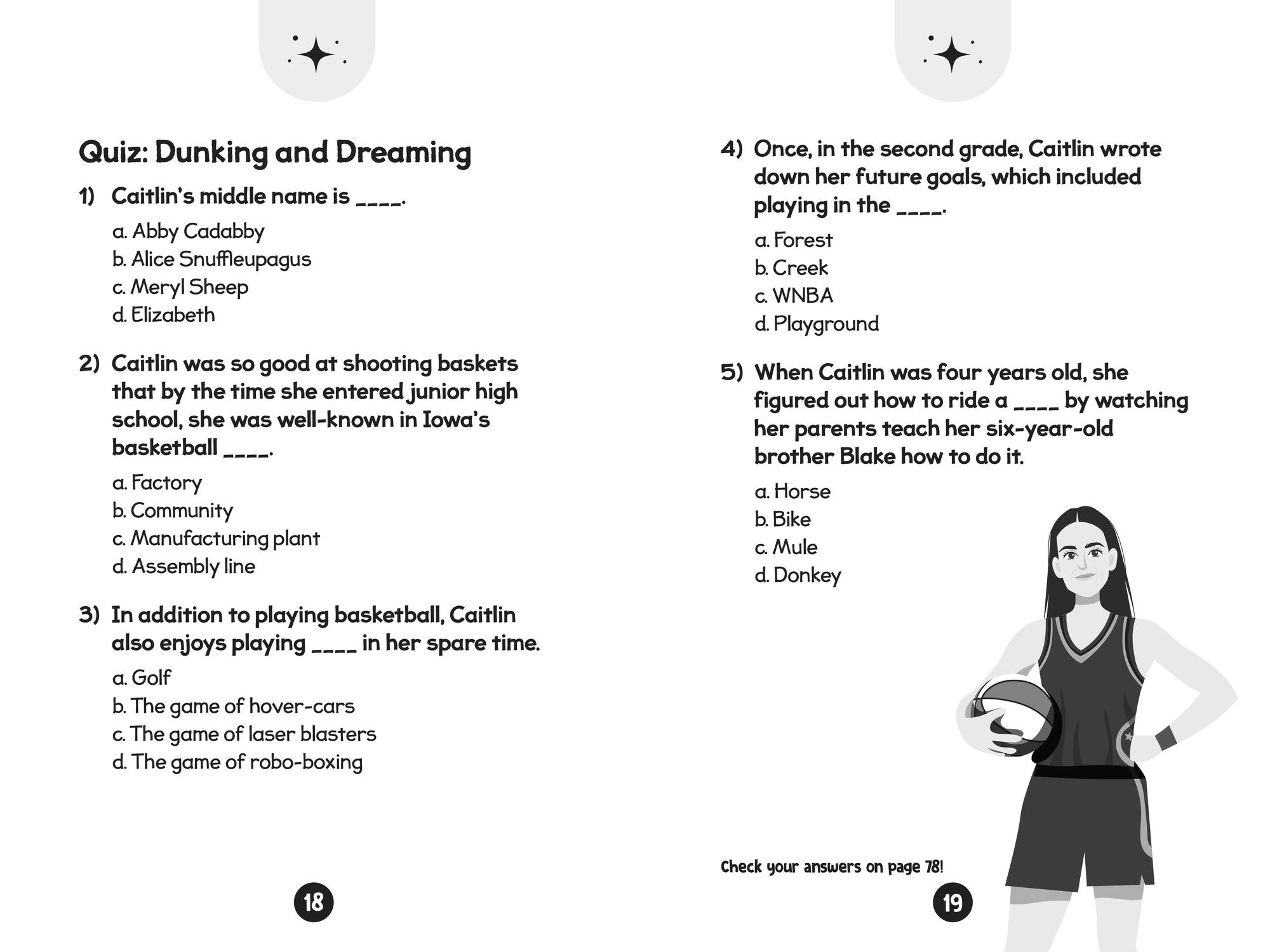 96 Facts About Caitlin Clark: Quizzes, Quotes, Questions, and More! With Bonus Journal Pages for Writing!