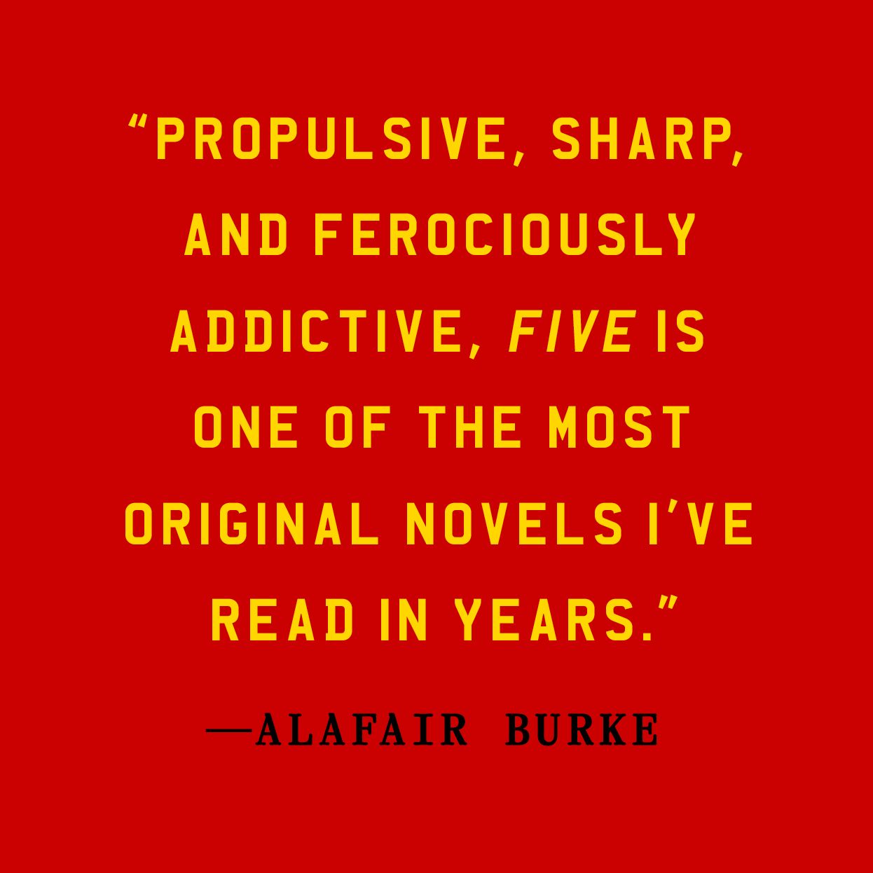 Five: A Novel