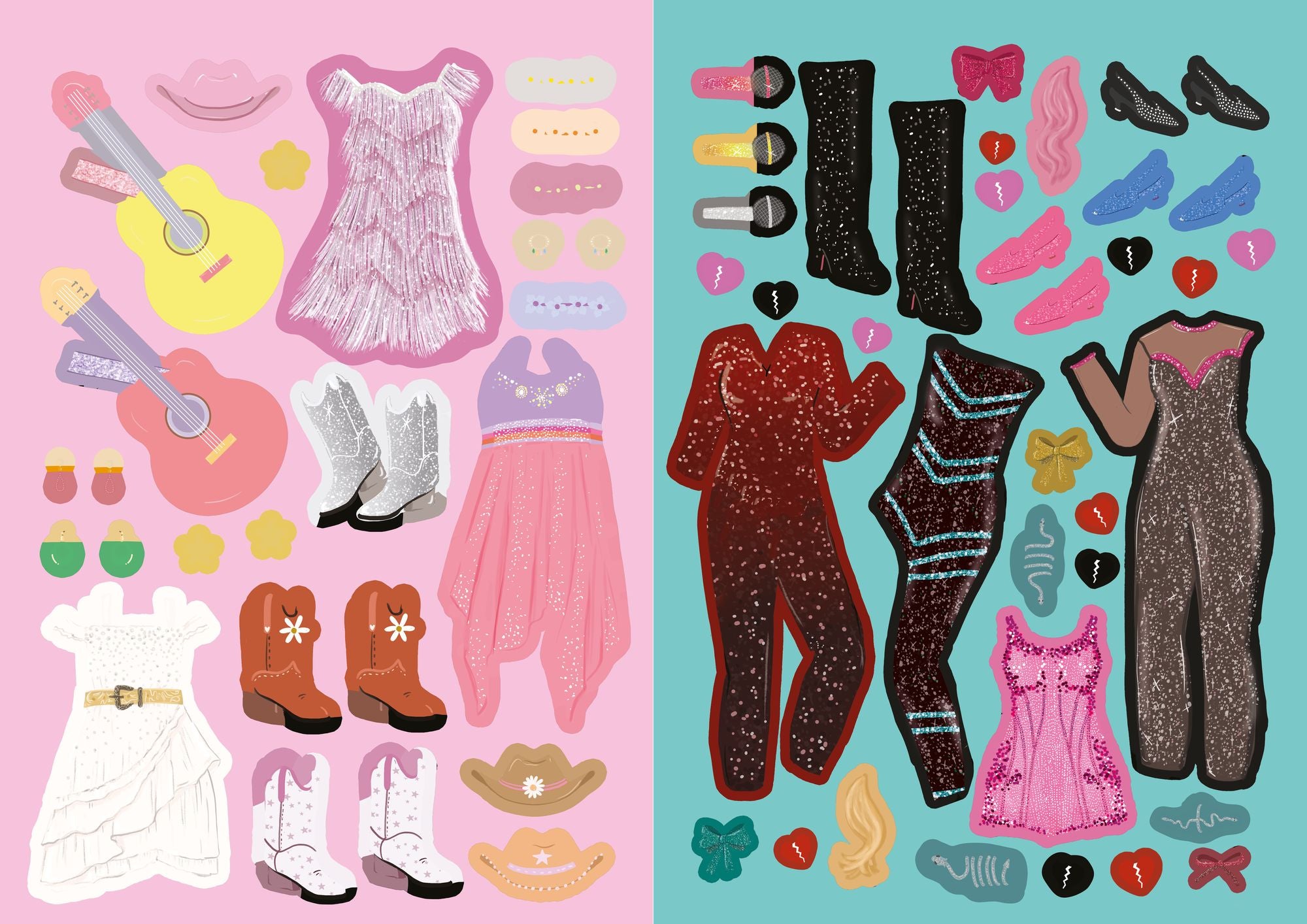 Taylor Swift Superstar Dress-Up: Over 350 Stickers!