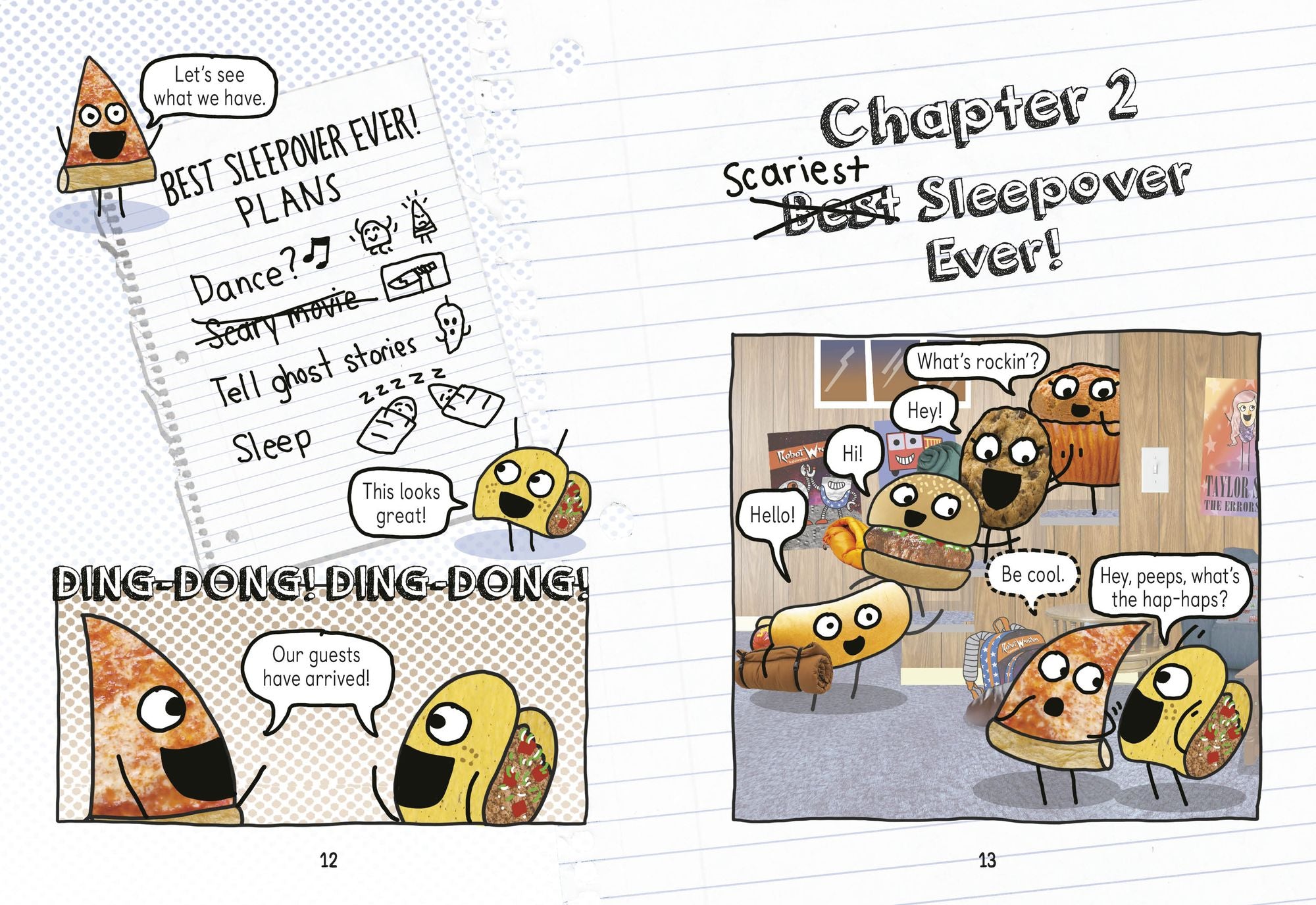 Pizza and Taco: Scariest Sleepover Ever!: (A Graphic Novel)