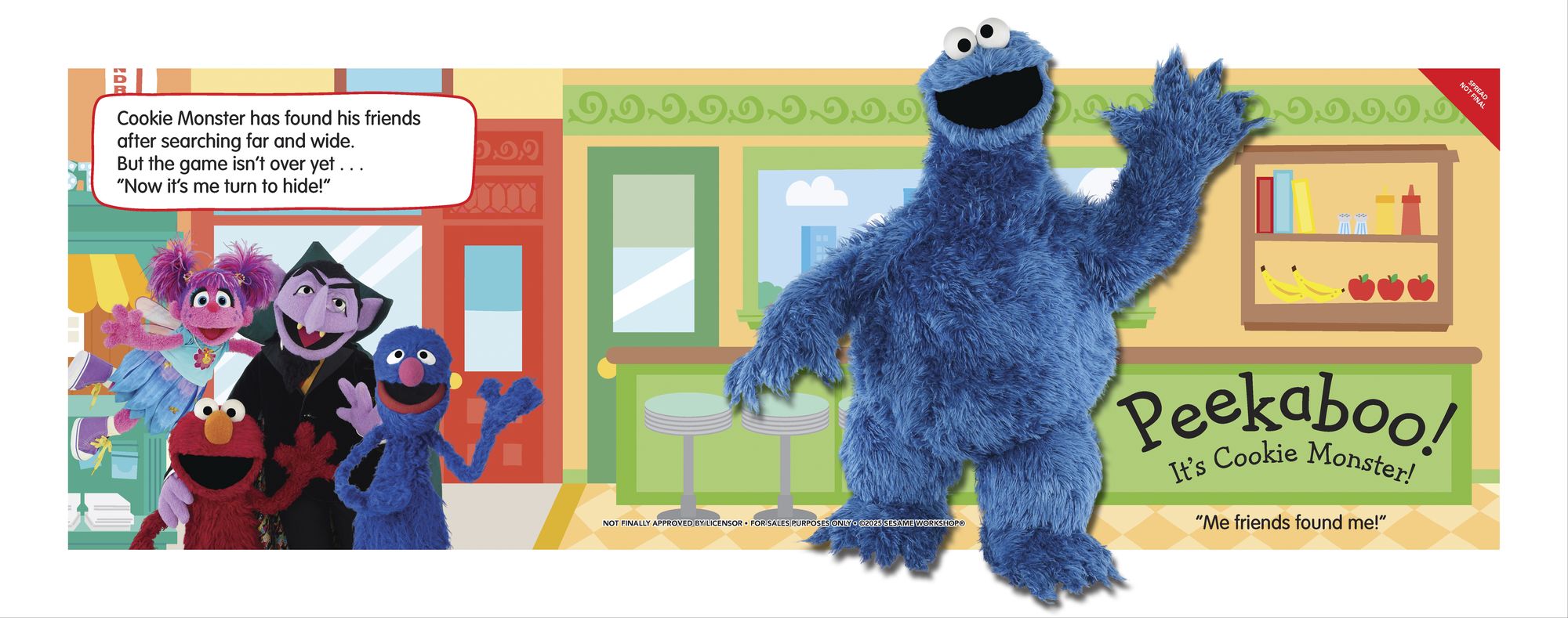 Pop-Up Peekaboo! Sesame Street Cookie Monster