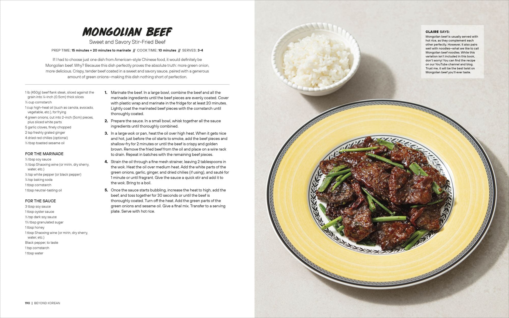 Beyond Korean: Easy Recipes for Korean, Japanese, and Chinese Favorites
