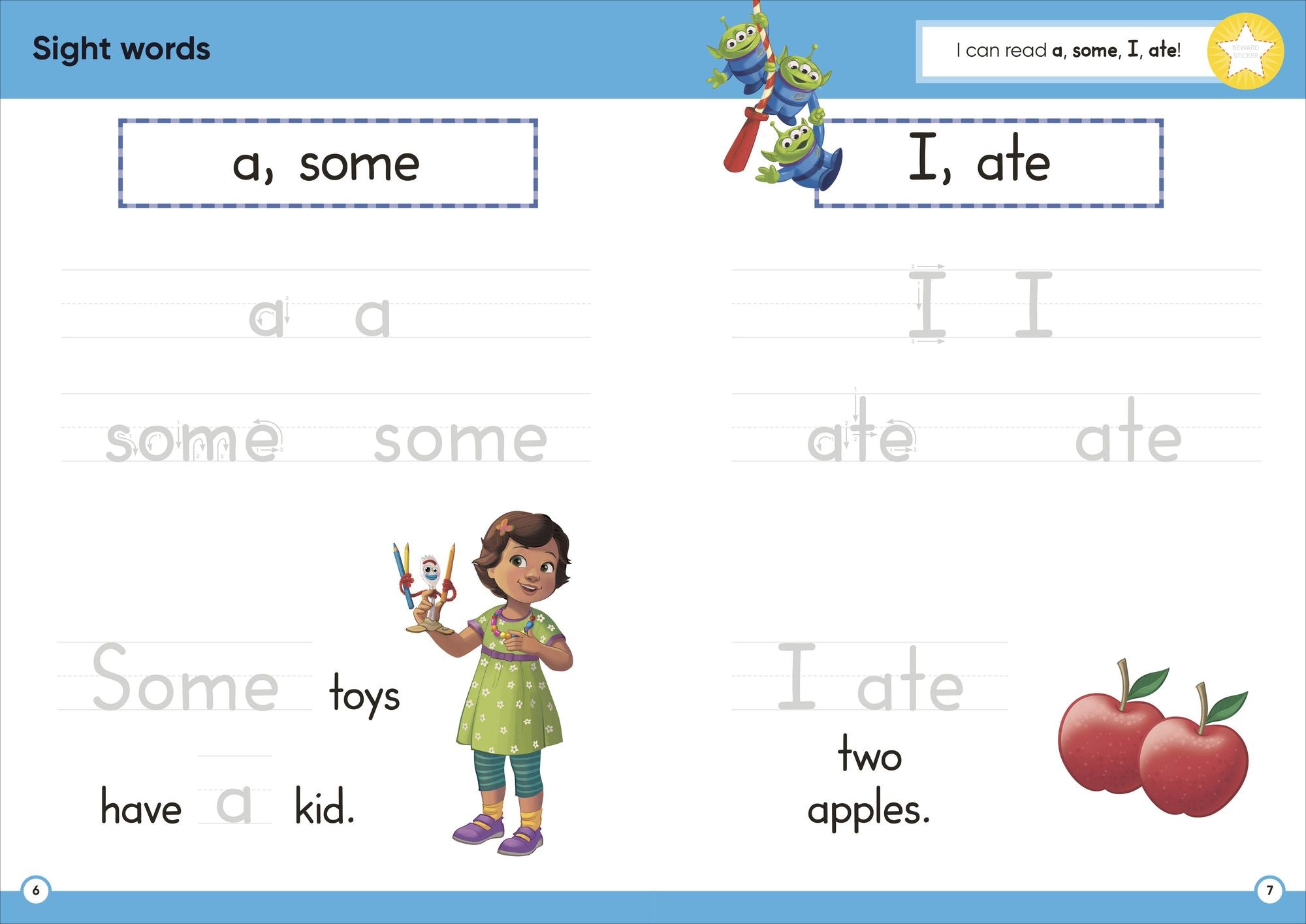 Disney Learning Sight Words (Ages 3-5): Preschool English Reading, Spelling, Writing Workbook for Kids, Curriculum-Based