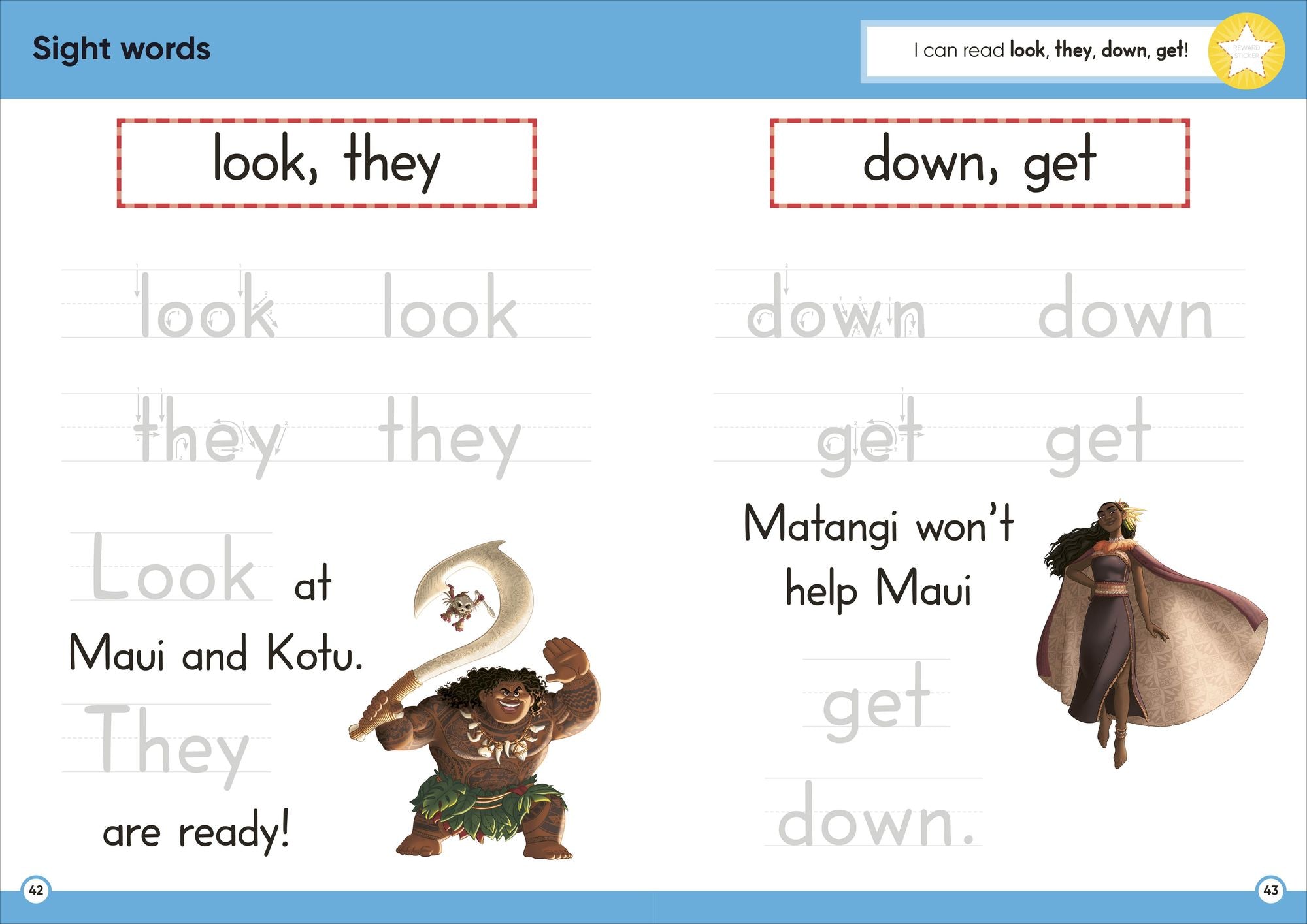 Disney Learning Sight Words (Ages 3-5): Preschool English Reading, Spelling, Writing Workbook for Kids, Curriculum-Based