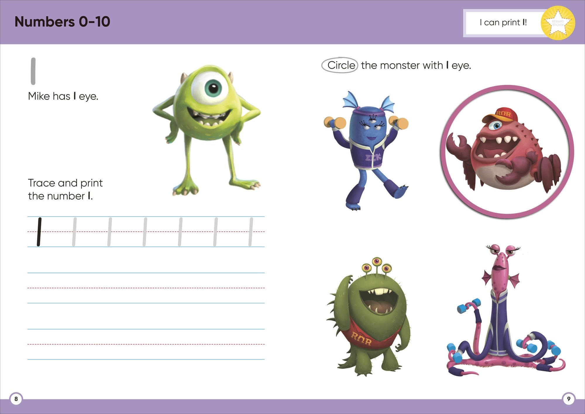 Disney Learning Get Ready for Math (Ages 3-5): Preschool Beginner Math Workbook for Kids, Curriculum-Based