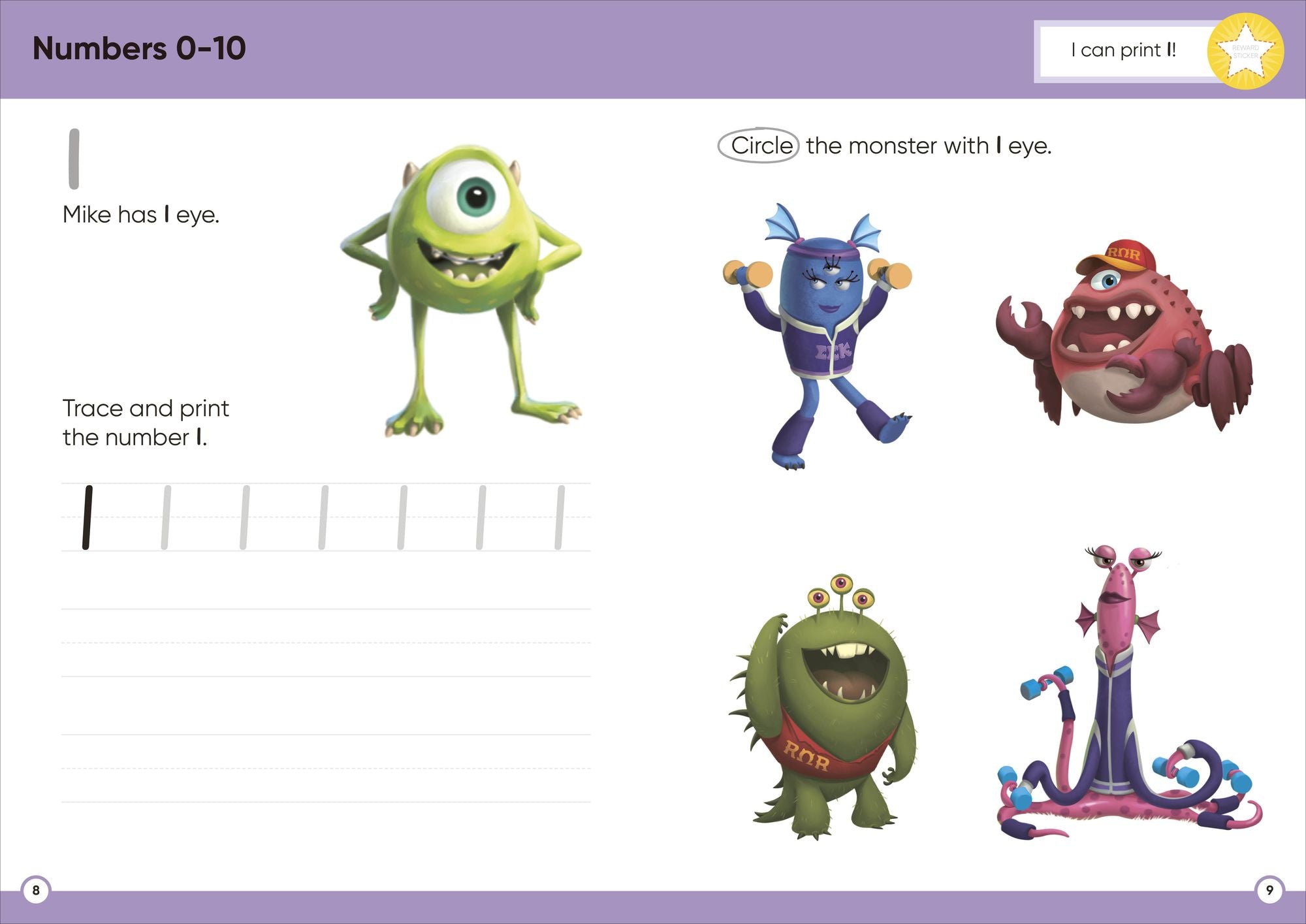 Disney Learning Get Ready for Math (Ages 3-5): Preschool Beginner Math Workbook for Kids, Curriculum-Based