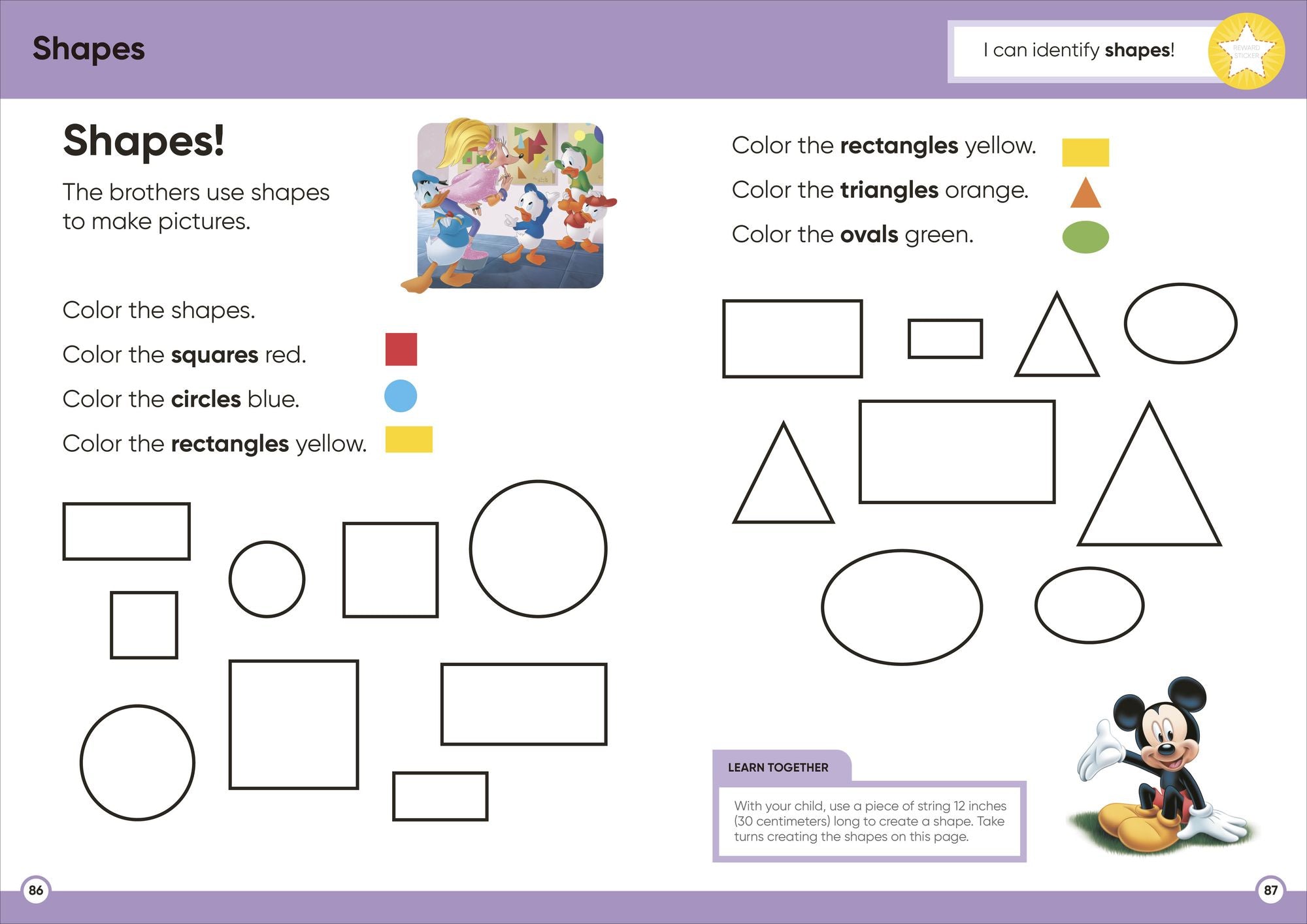 Disney Learning Get Ready for Math (Ages 3-5): Preschool Beginner Math Workbook for Kids, Curriculum-Based