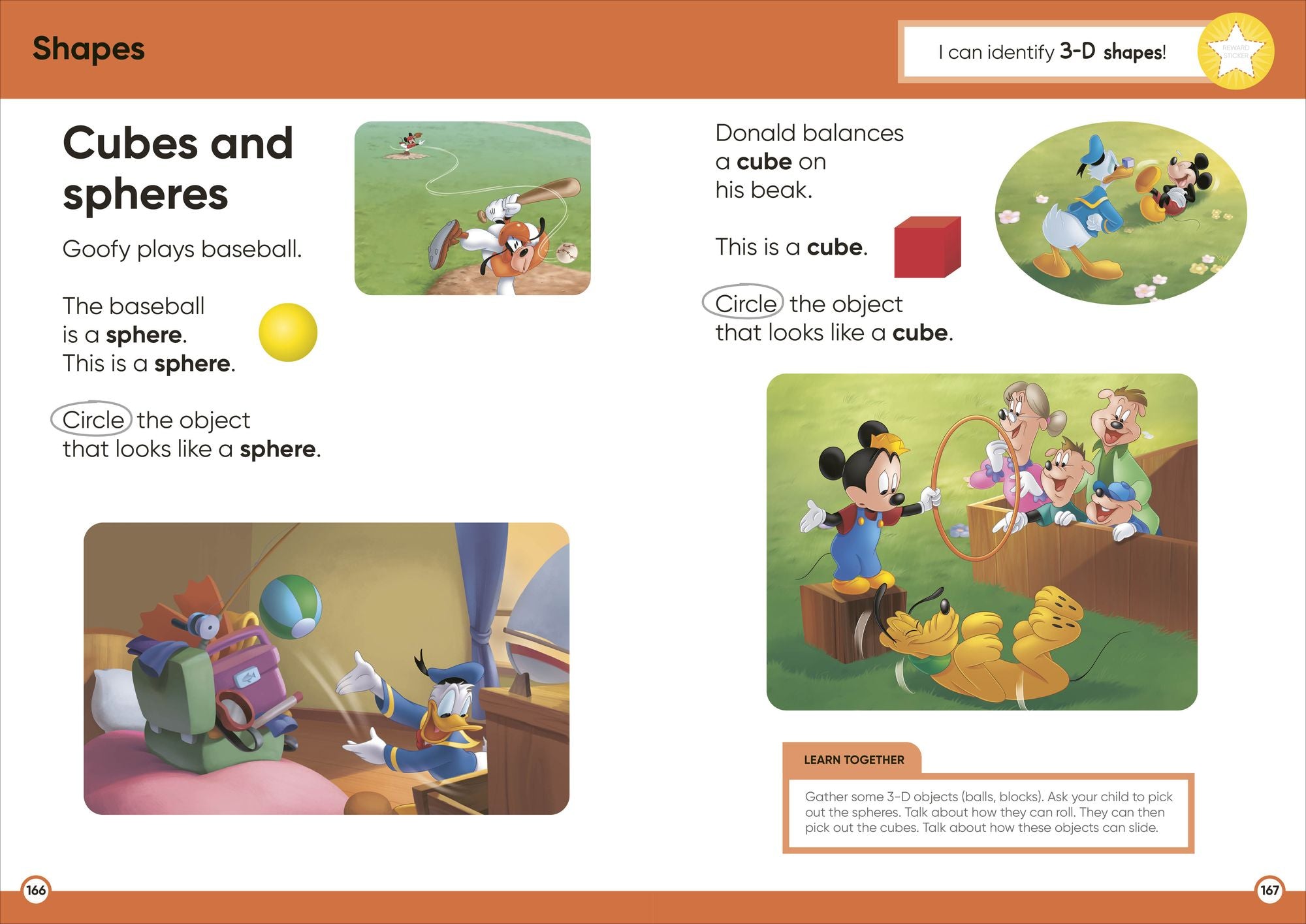 Disney Learning Big Workbook Preschool: Math & English Workbook for Kids Aged 3-5, Curriculum-Based