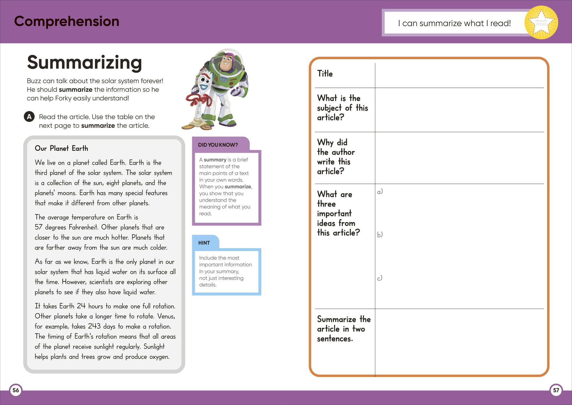 Disney Learning Big Workbook Grade 3: Math & English Workbook for Kids Aged 8-9, Curriculum-Based