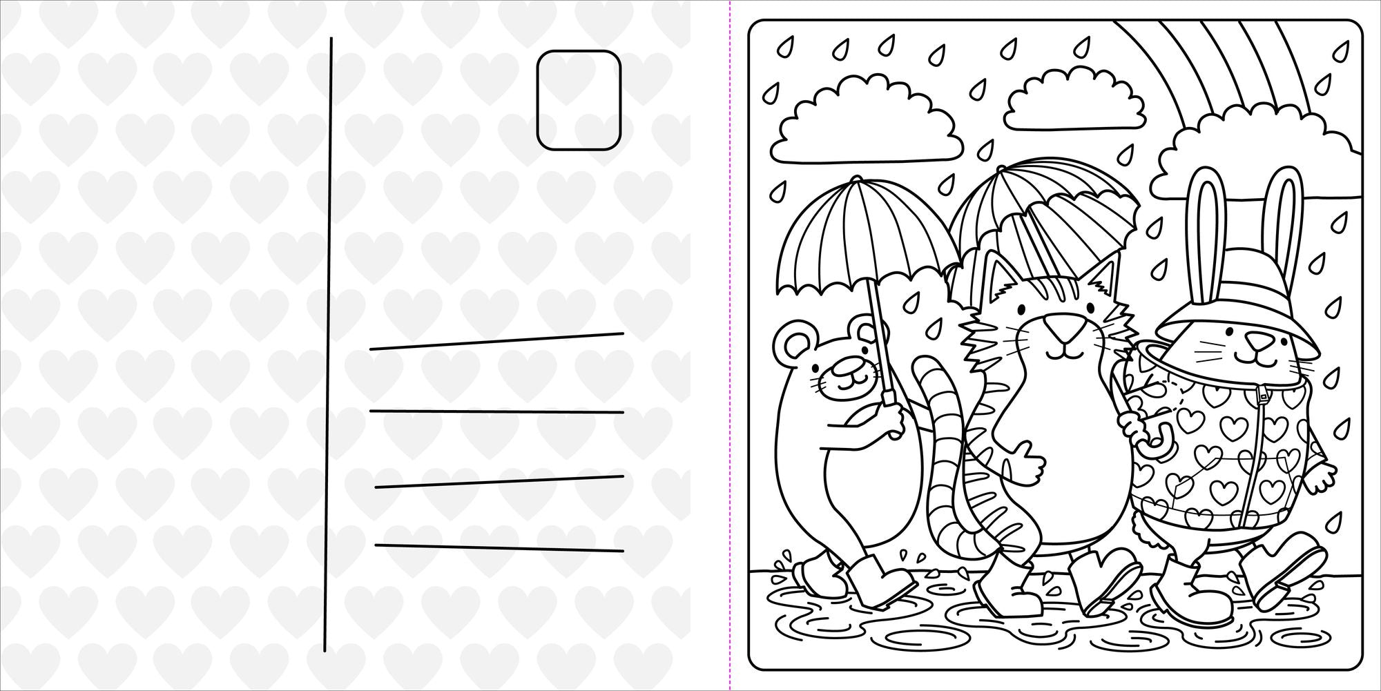 Super Cuties: A Cozy Coloring Book about Love: With Tear-Out Valentines to Share