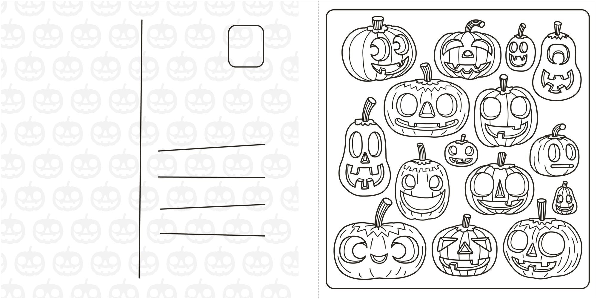 Super Cuties: A Cozy Halloween Coloring Book: 30 Cute and Spooky Illustrations For All Ages