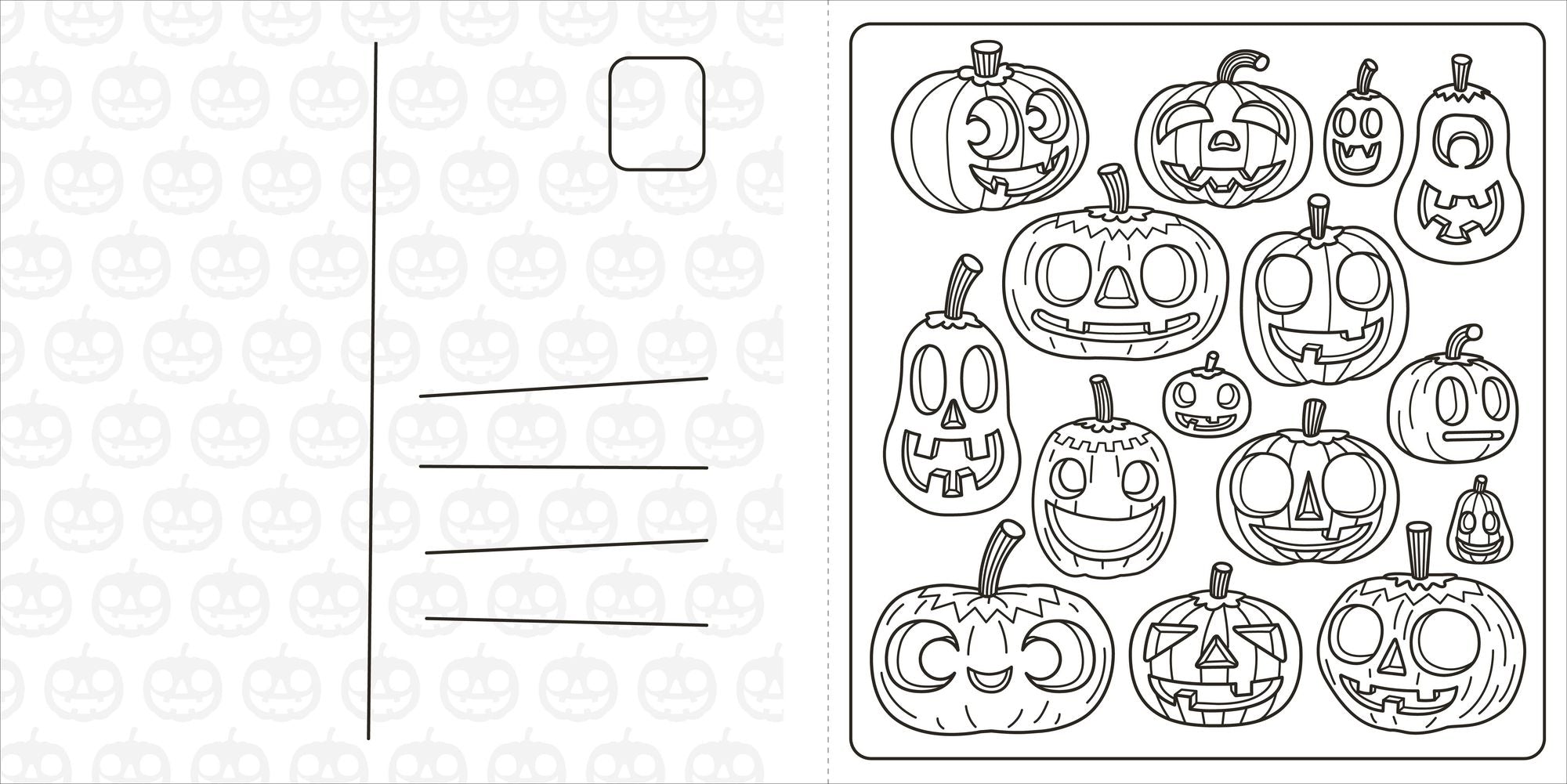 Super Cuties: A Cozy Halloween Coloring Book: 30 Cute and Spooky Illustrations For All Ages