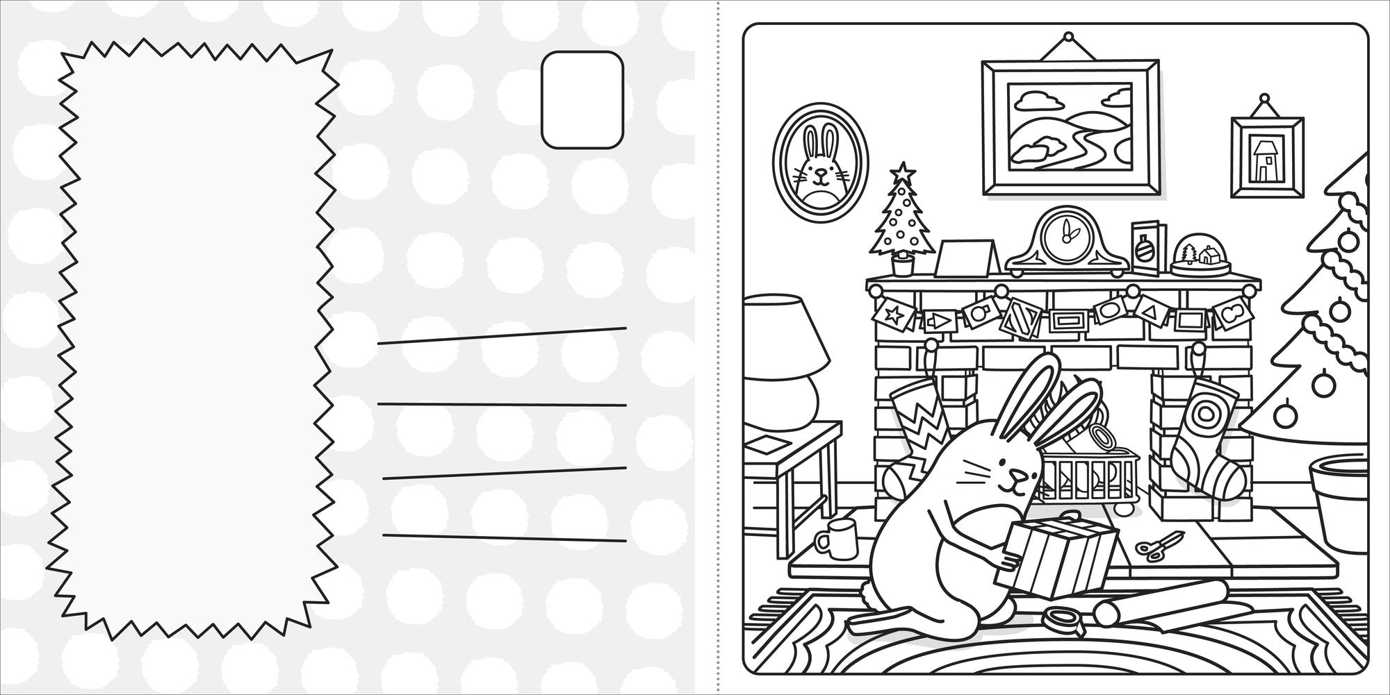 Super Cuties: A Cozy Christmas Coloring Book