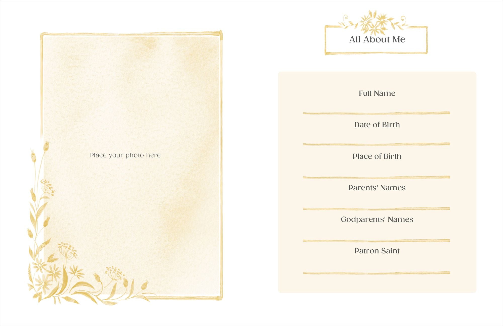 My Baptism: Hardcover Baptism Gift with Journal Pages, Prayers & Photo Pages