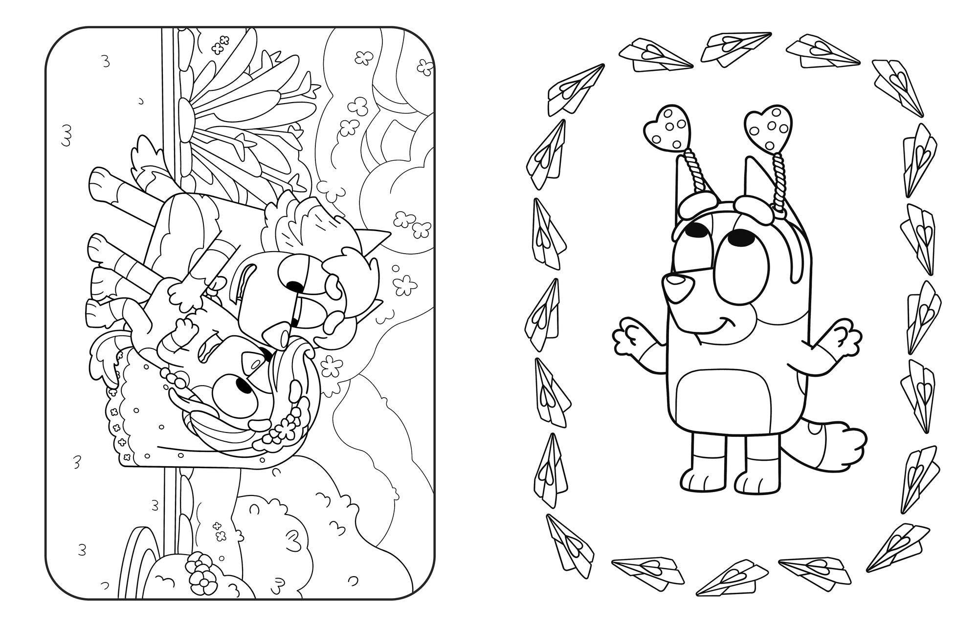 Bluey and Bingo's Very Romance Coloring Book
