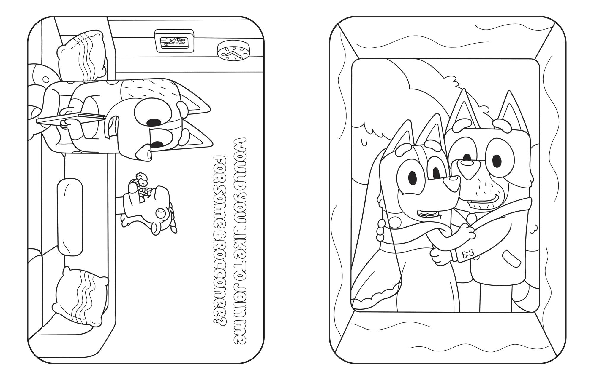 Bluey and Bingo's Very Romance Coloring Book