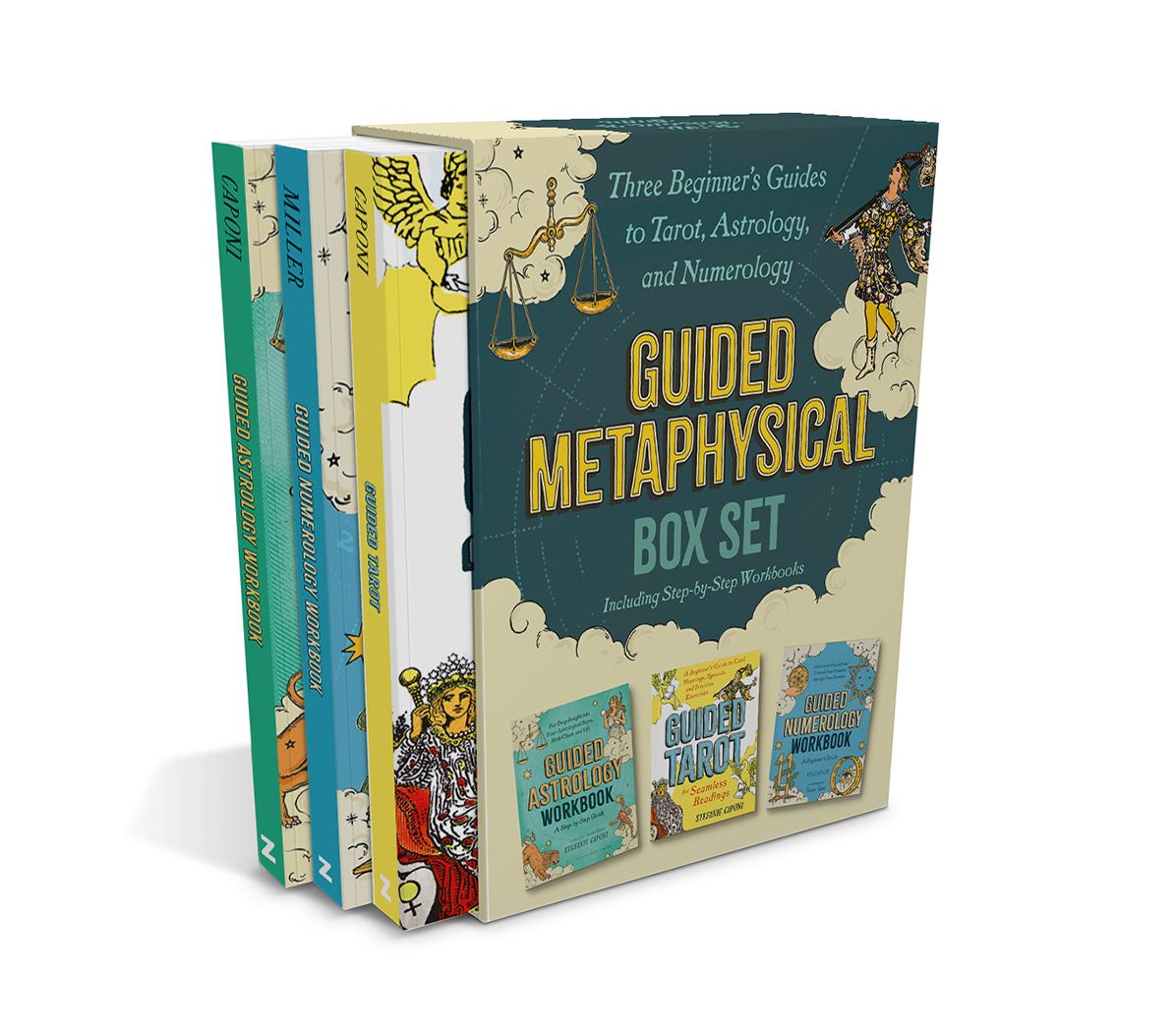 Guided Metaphysical Box Set: Three Beginner's Guides to Tarot, Astrology, and Numerology (Including Step-by-Step Workbooks)